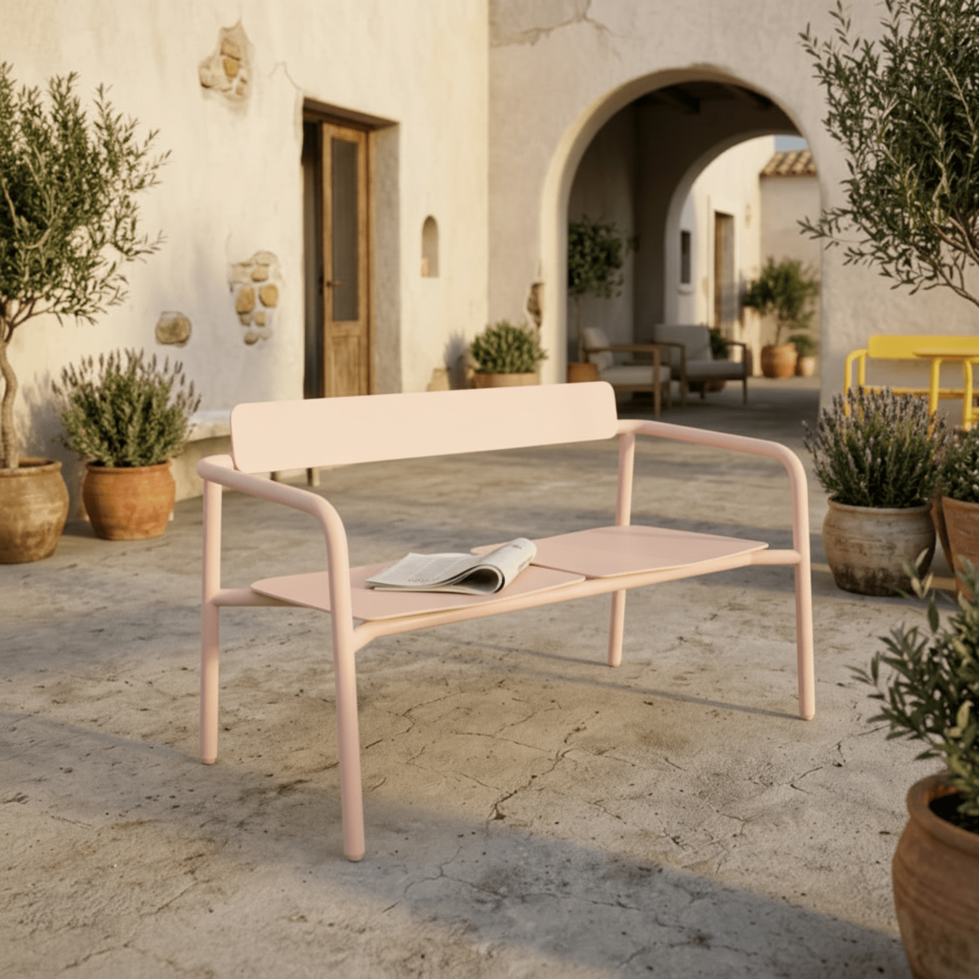 Banc Breeze - Rose Météores - bibelo