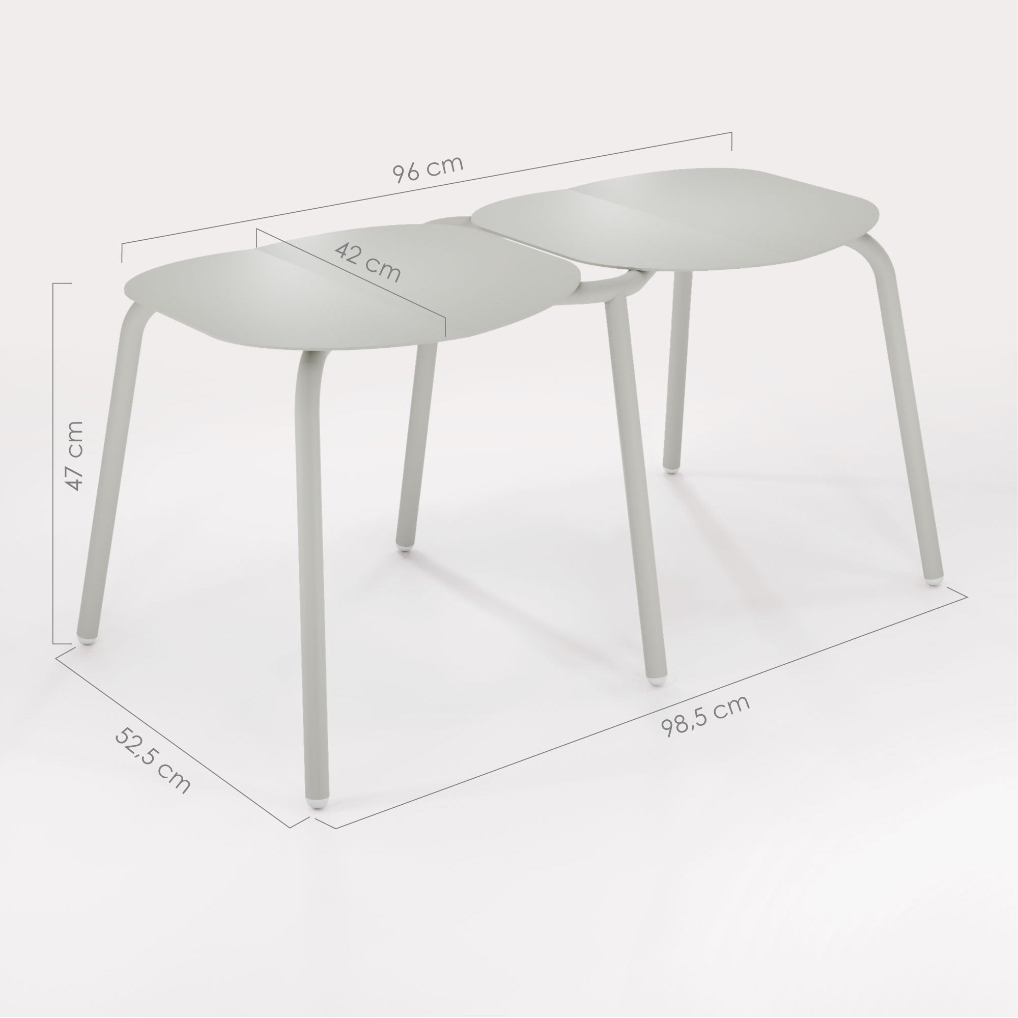 Schéma technique Tabouret Duo Breeze - bibelo