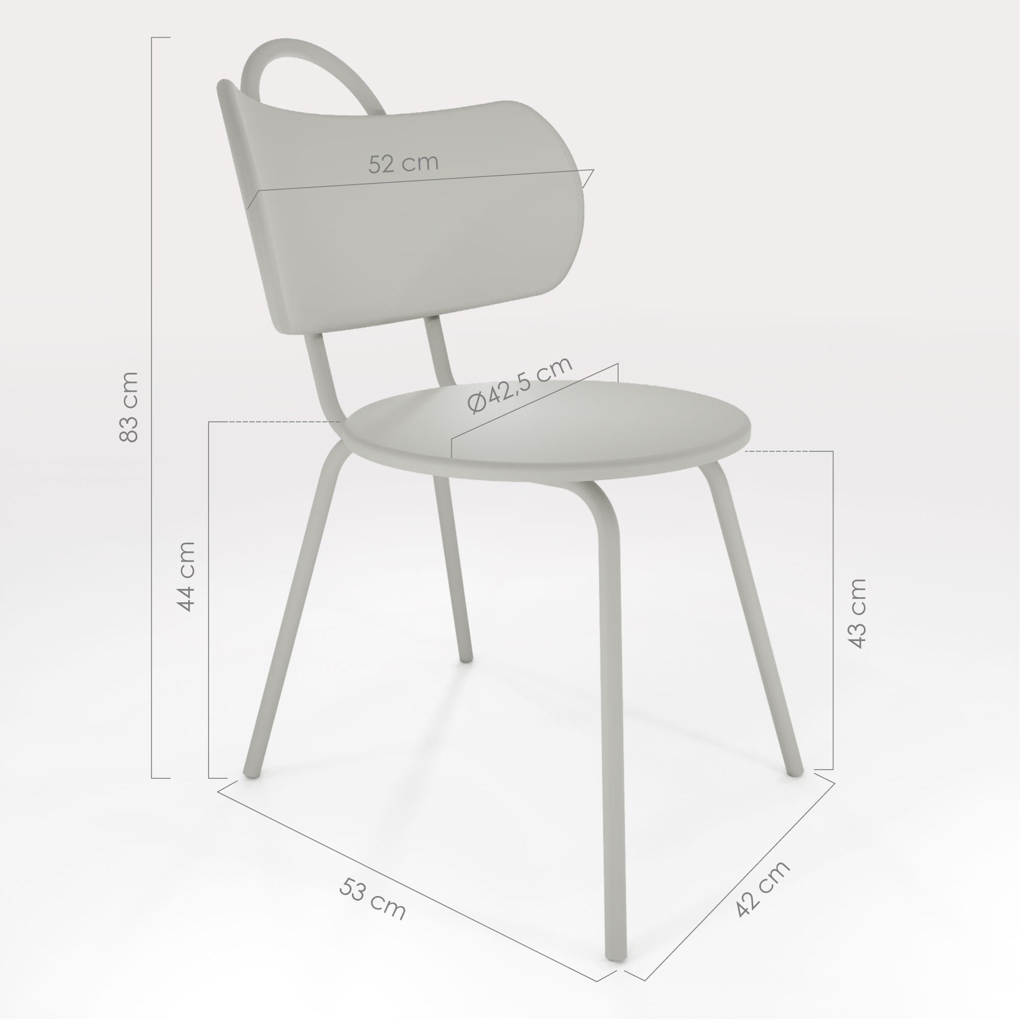 Schéma Technique Chaise Swim - bibelo