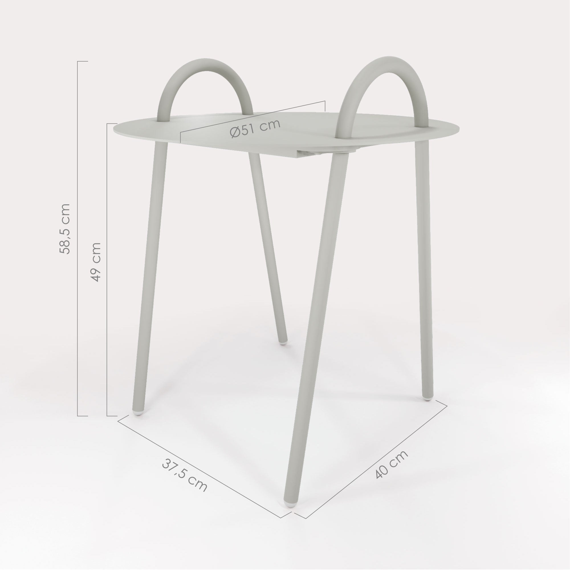 Schéma Technique Table Basse Swim D51cm - bibelo