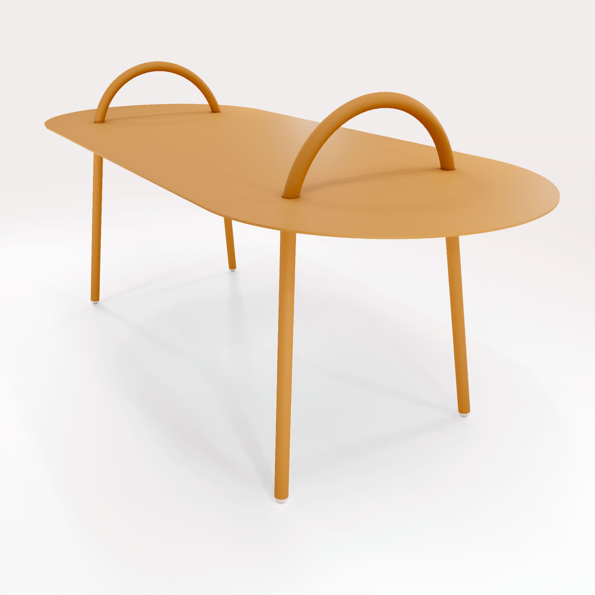 Table Basse Swim 117,5x49cm - Lin Doré - bibelo