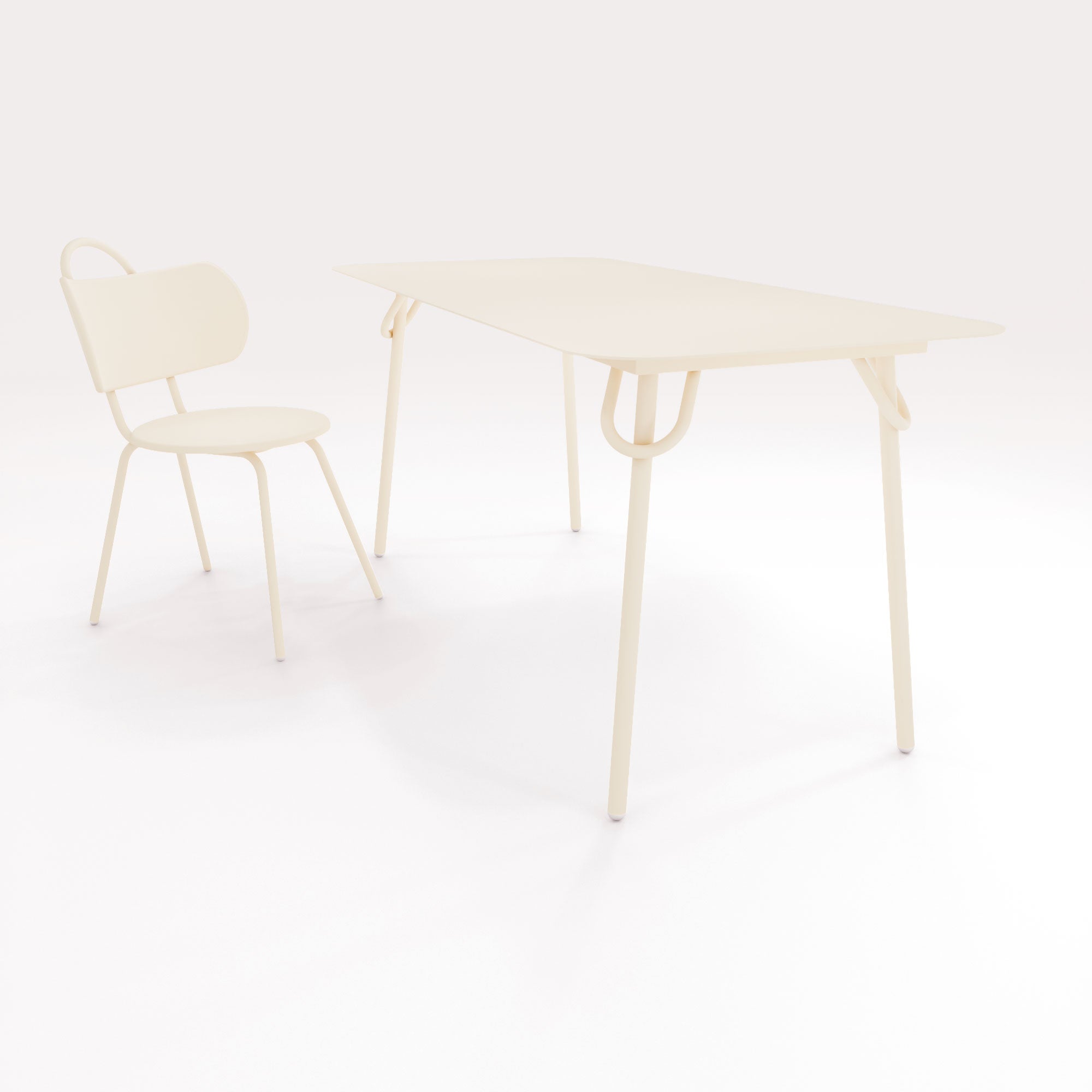 Table Swim 160x75cm - Sable Doré - bibelo