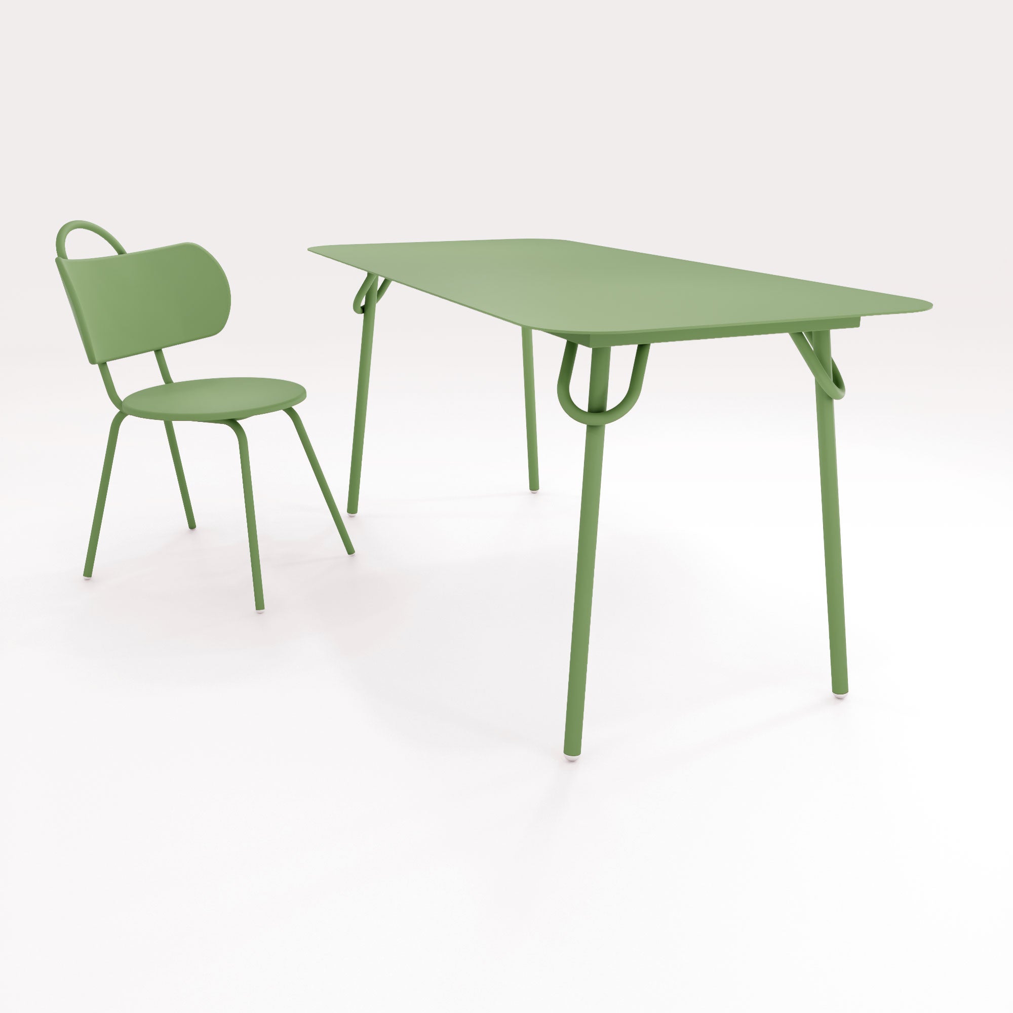 Table Swim 160x75cm - Vert Lichen - bibelo