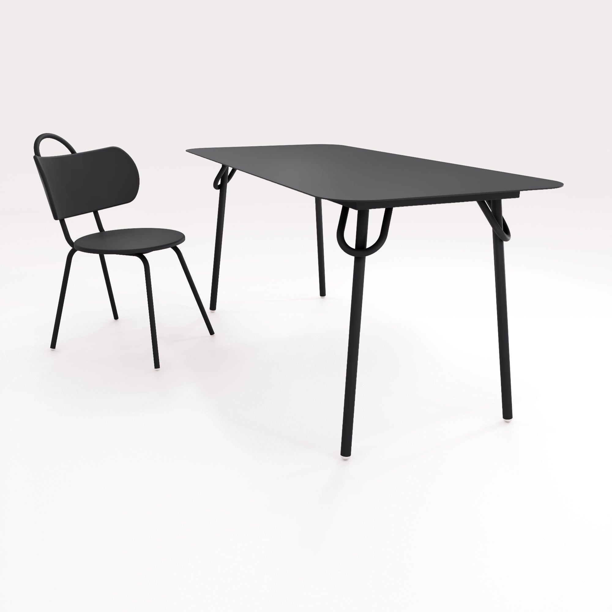 Table Swim 160x75cm - Noir Iconique - bibelo