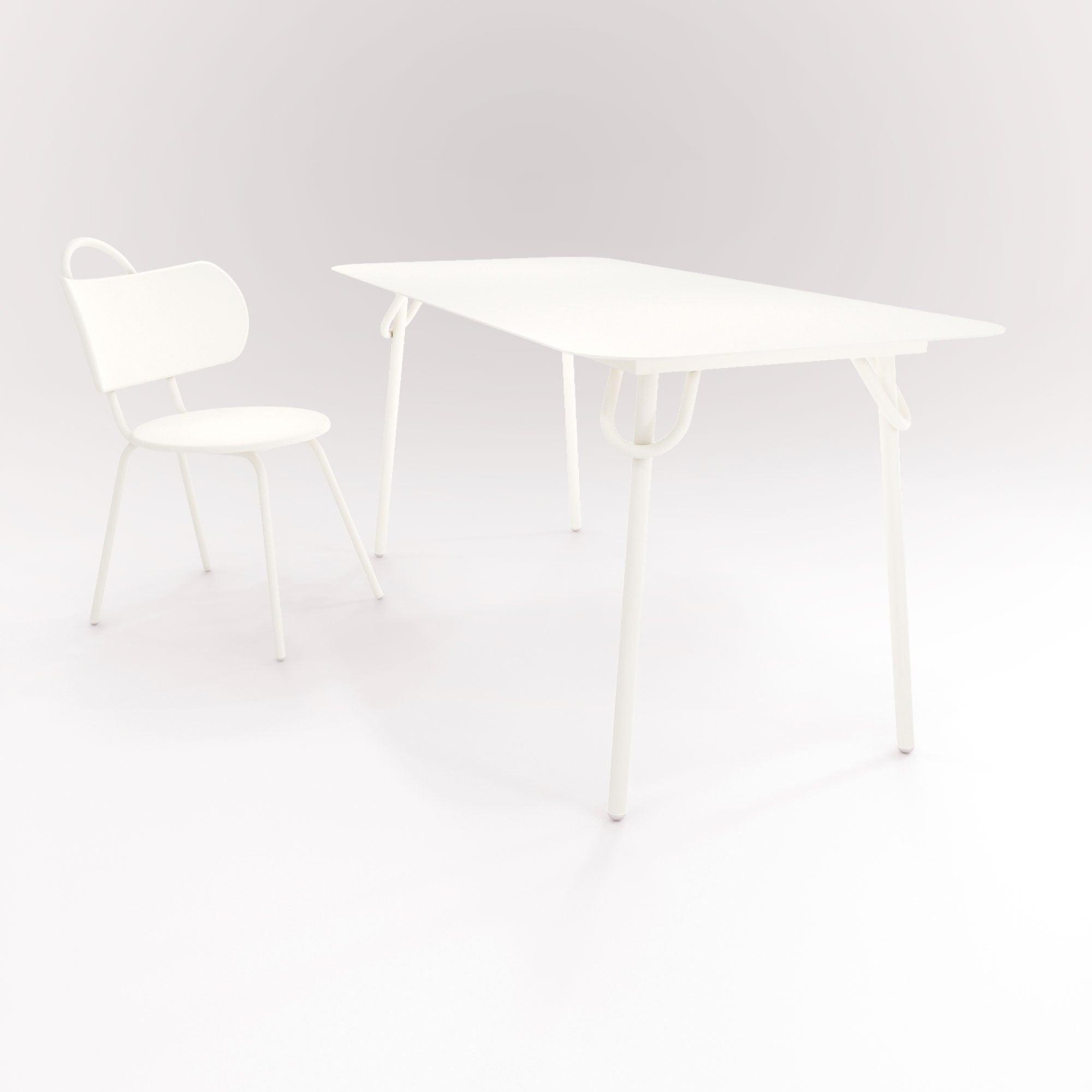 Table Swim 160x75cm - Neige Matin - bibelo