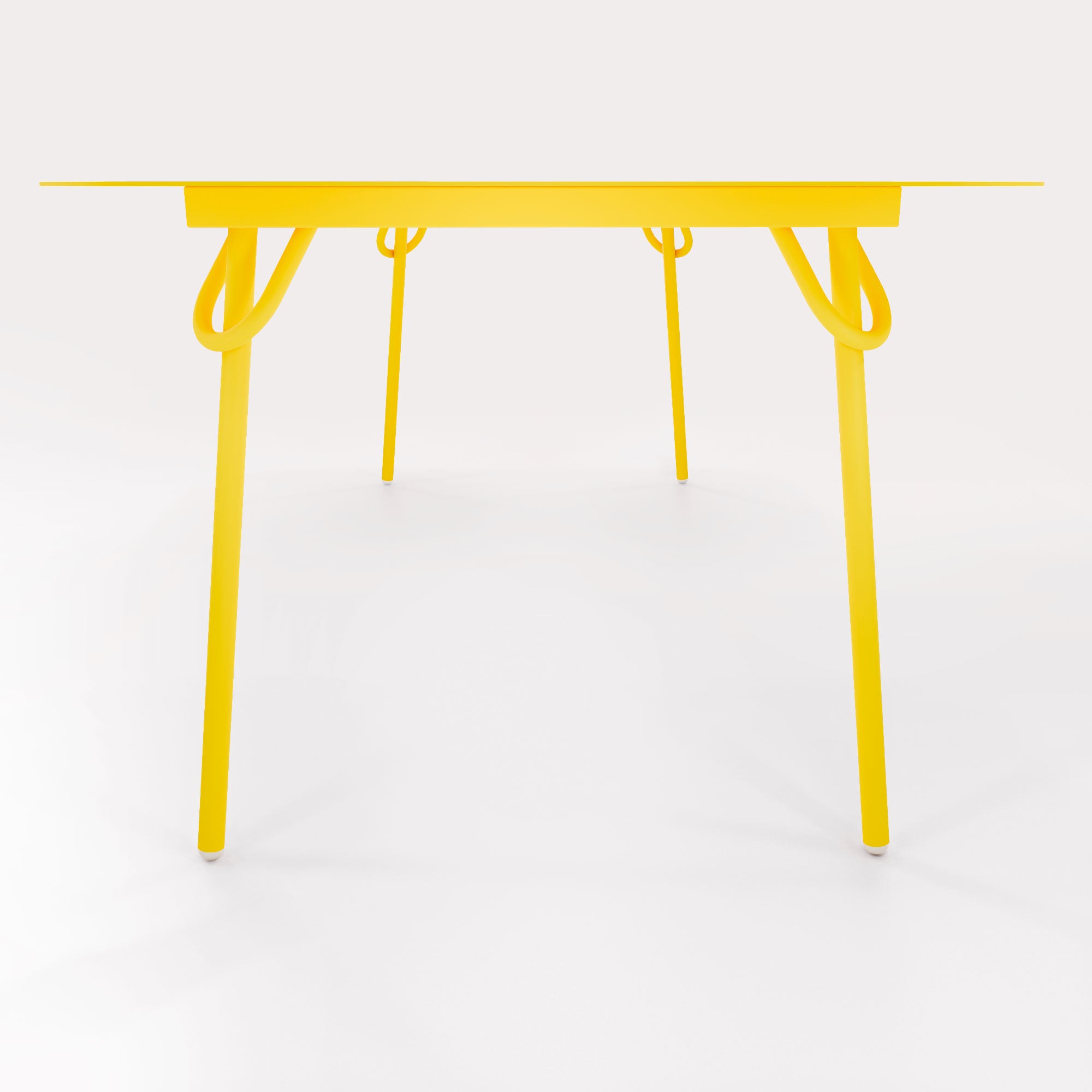Table Swim 200x100cm - H75cm - Jaune Cédrat - bibelo