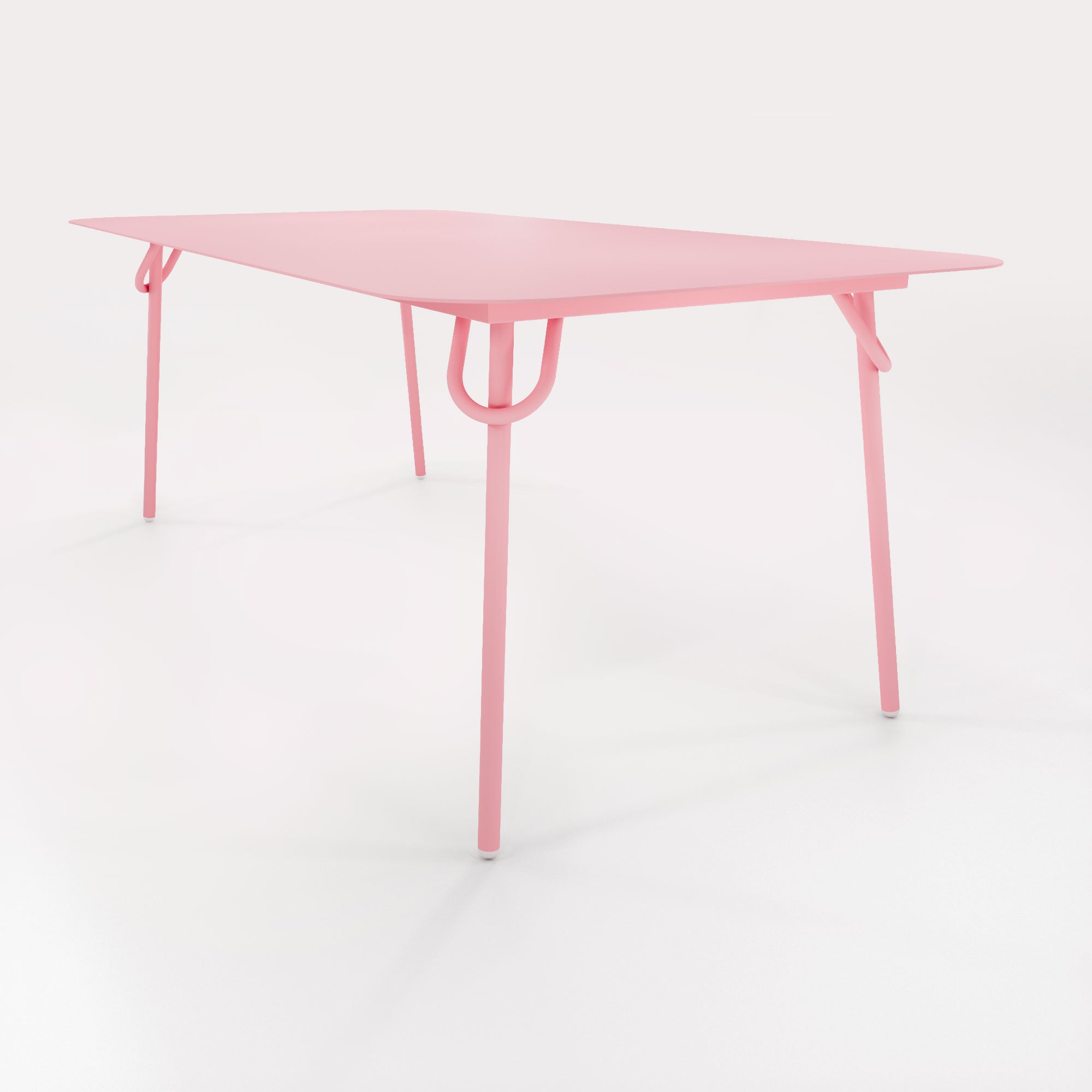 Table Swim 200x100cm - H75cm - Rose Météores - bibelo