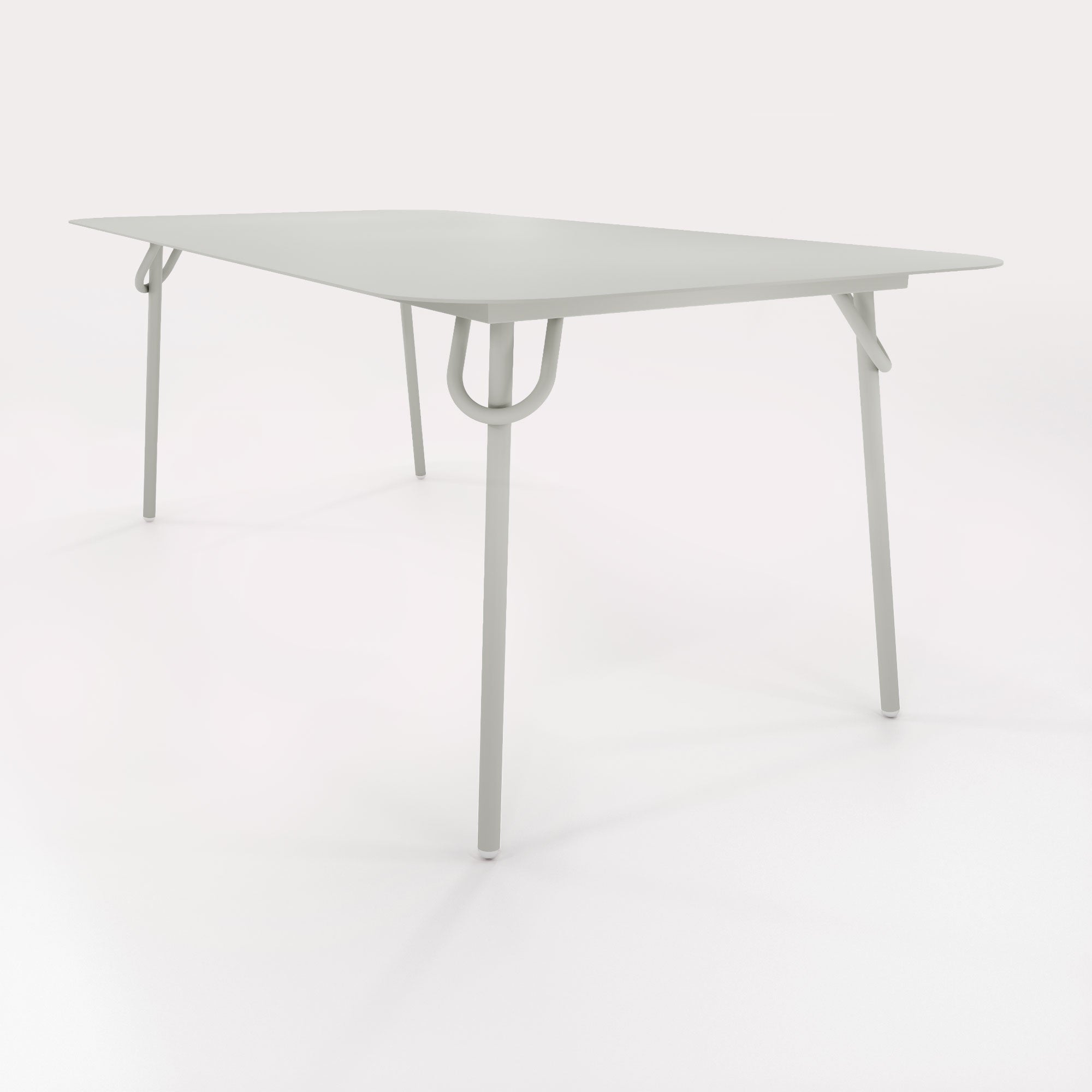 Table Swim 200x100cm - H75cm - Gris Galet - bibelo