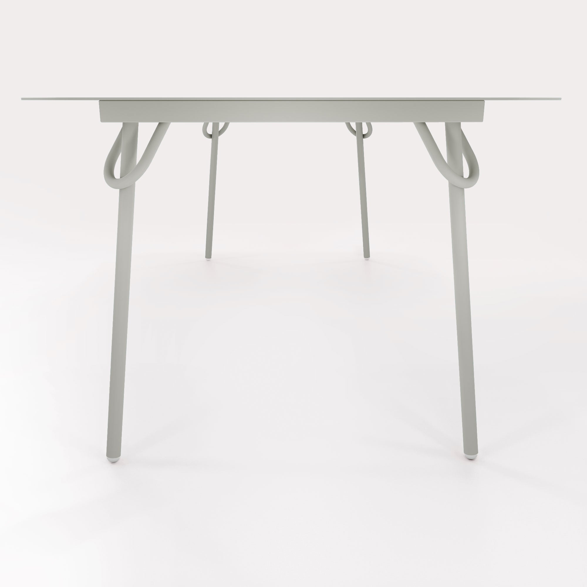Table Swim 200x100cm - H75cm - Gris Galet - bibelo