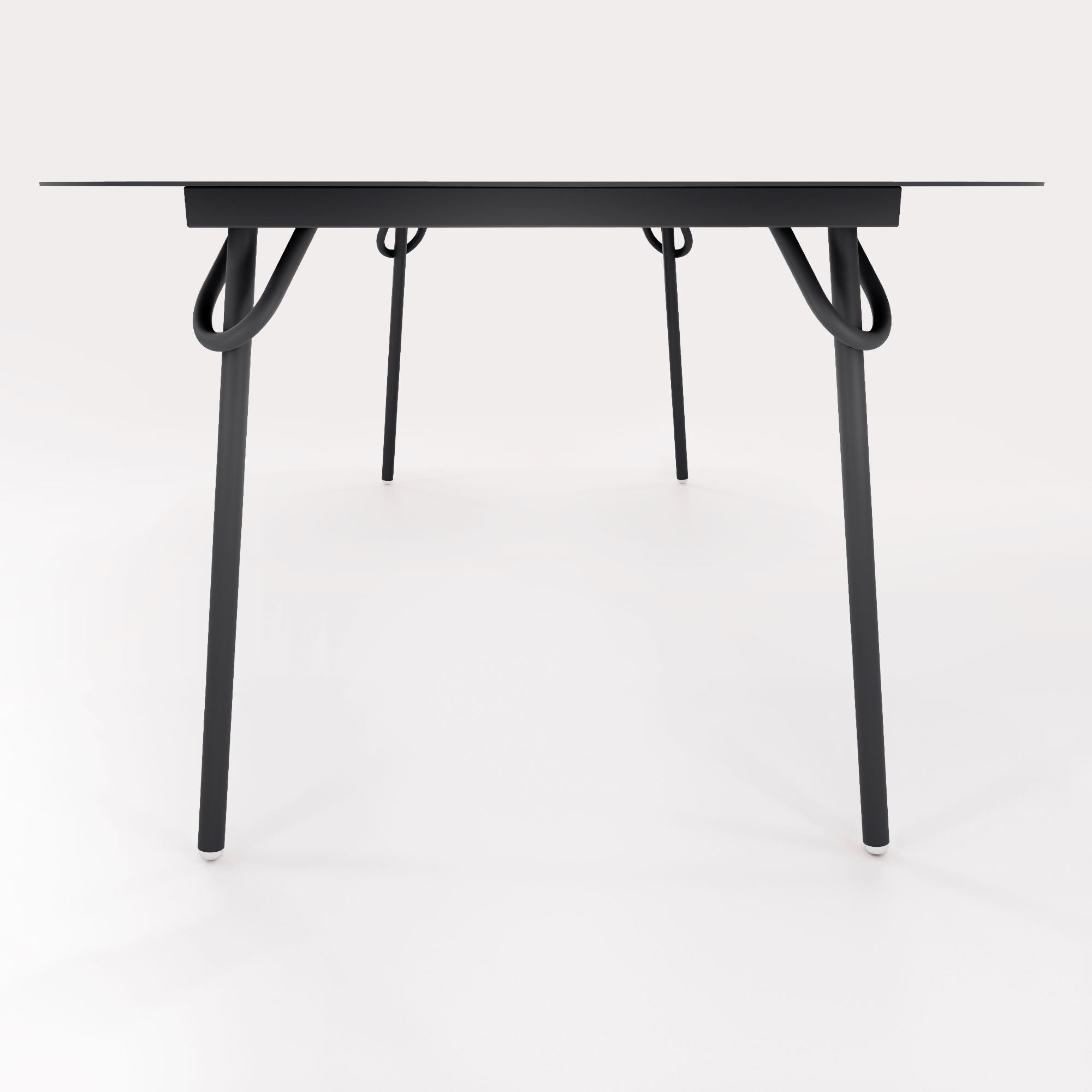 Table Swim 200x100cm - H75cm - Noir Iconique - bibelo