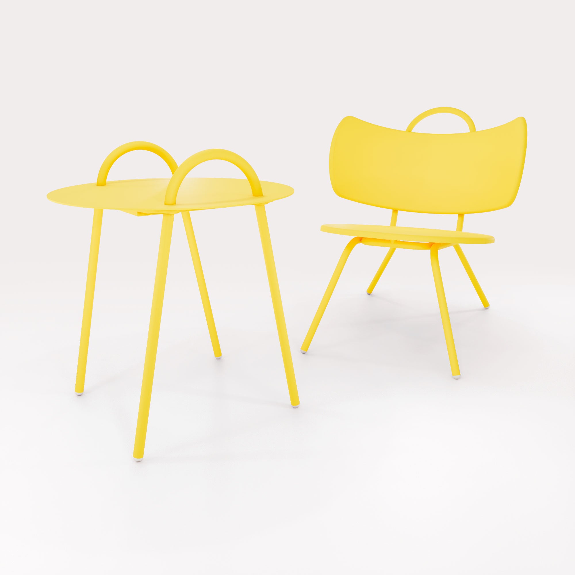 Table Basse Swim D51cm - Jaune Cédrat - bibelo