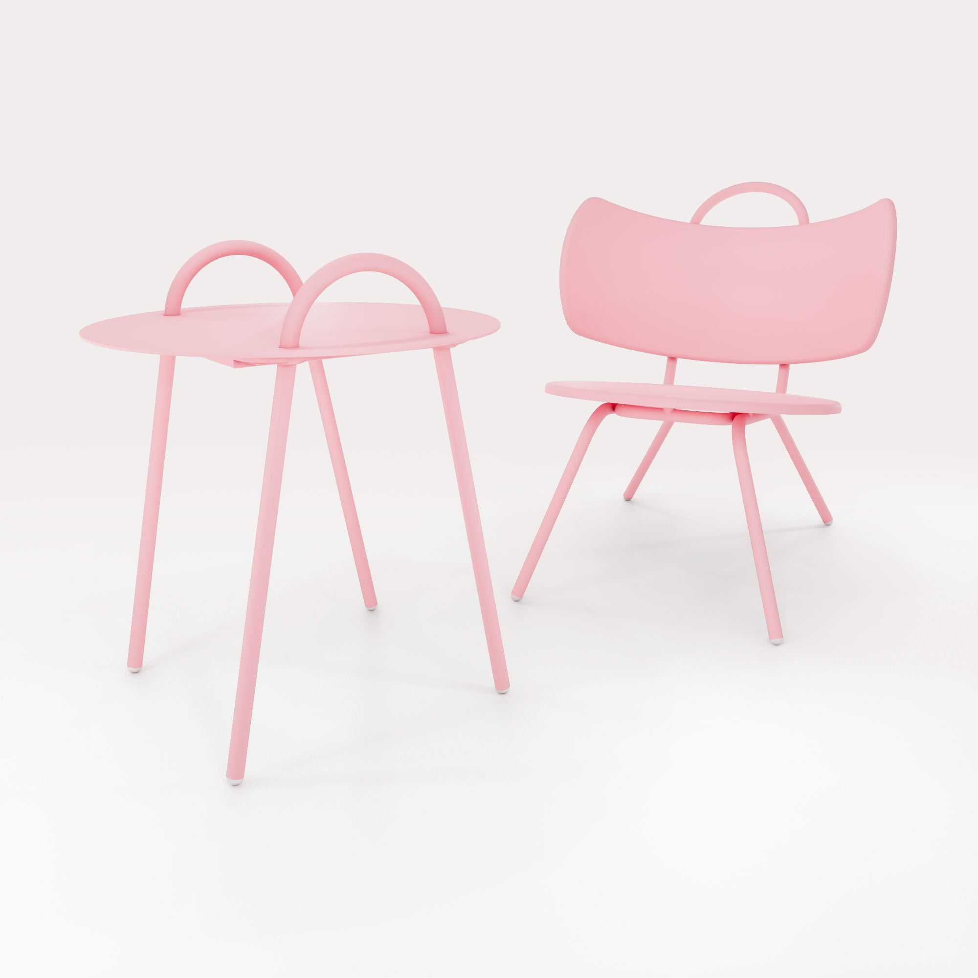 Table Basse Swim D51cm - Rose Météores - bibelo