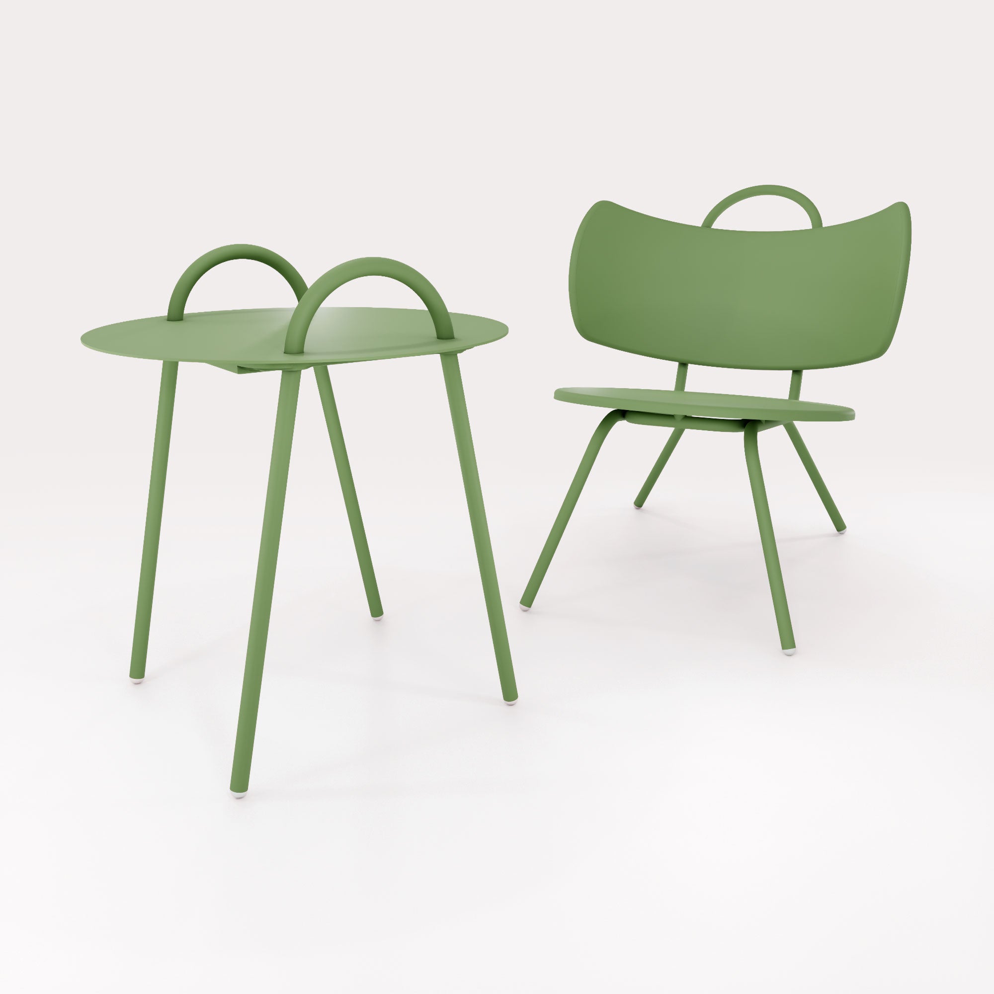 Table Basse Swim D51cm - Vert Lichen - bibelo
