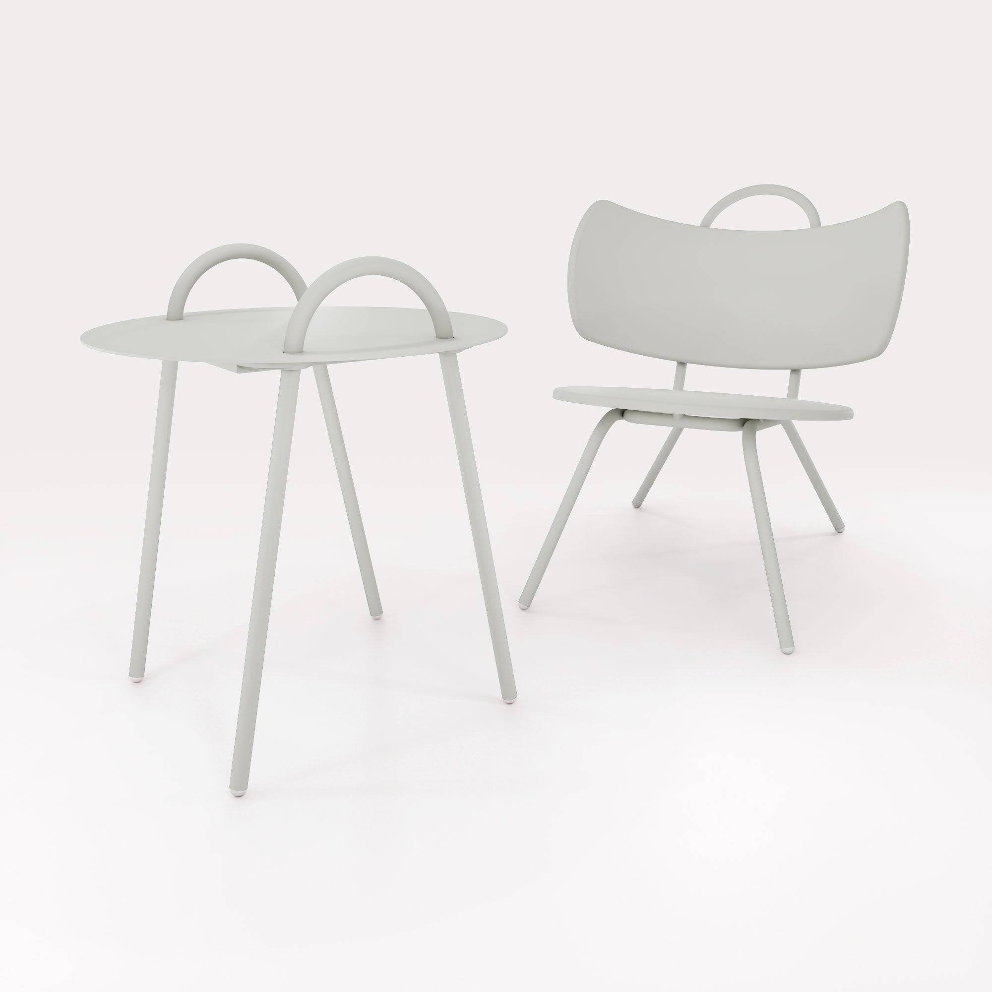 Table Basse Swim D51cm - Gris Galet - bibelo
