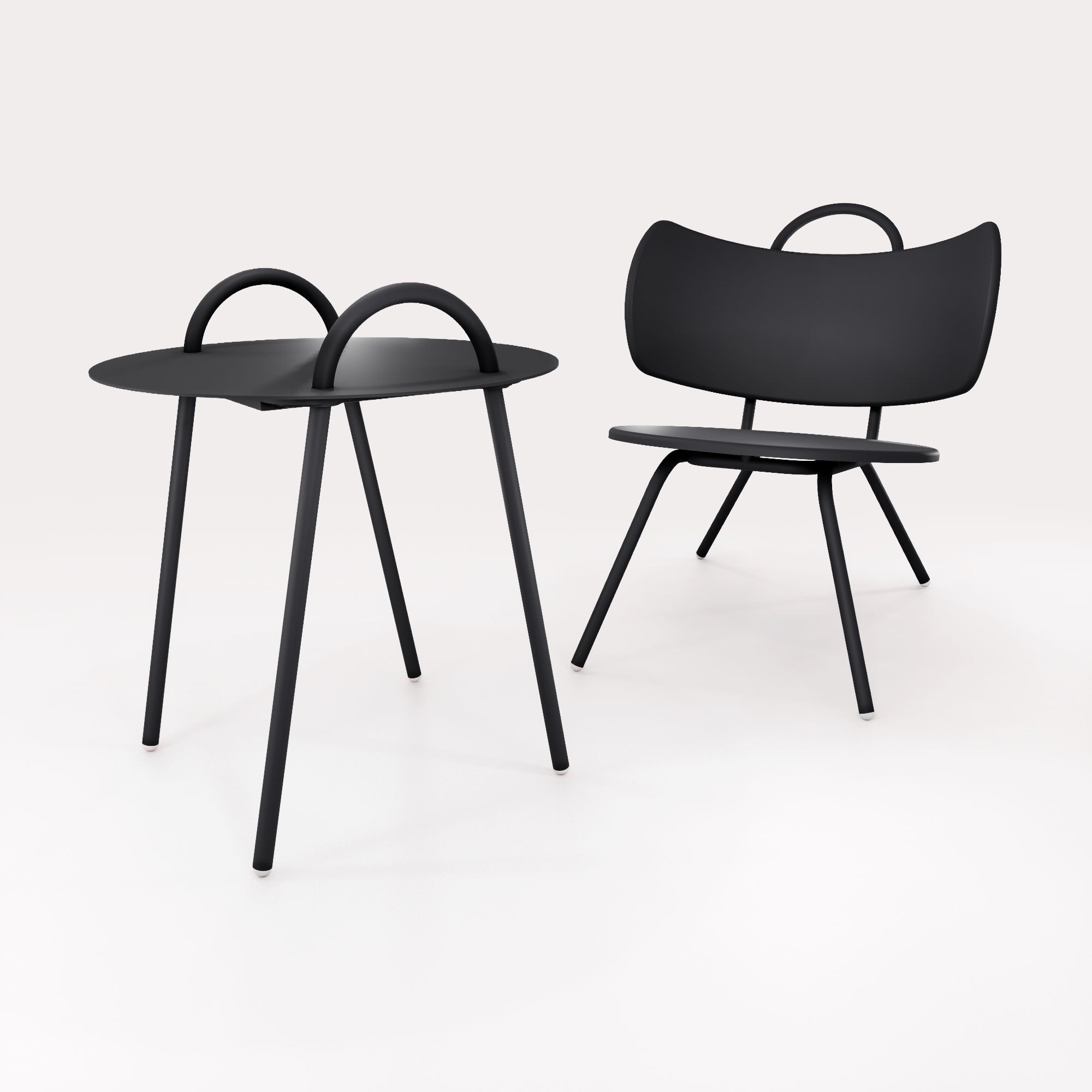 Table Basse Swim D51cm - Noir Iconique - bibelo