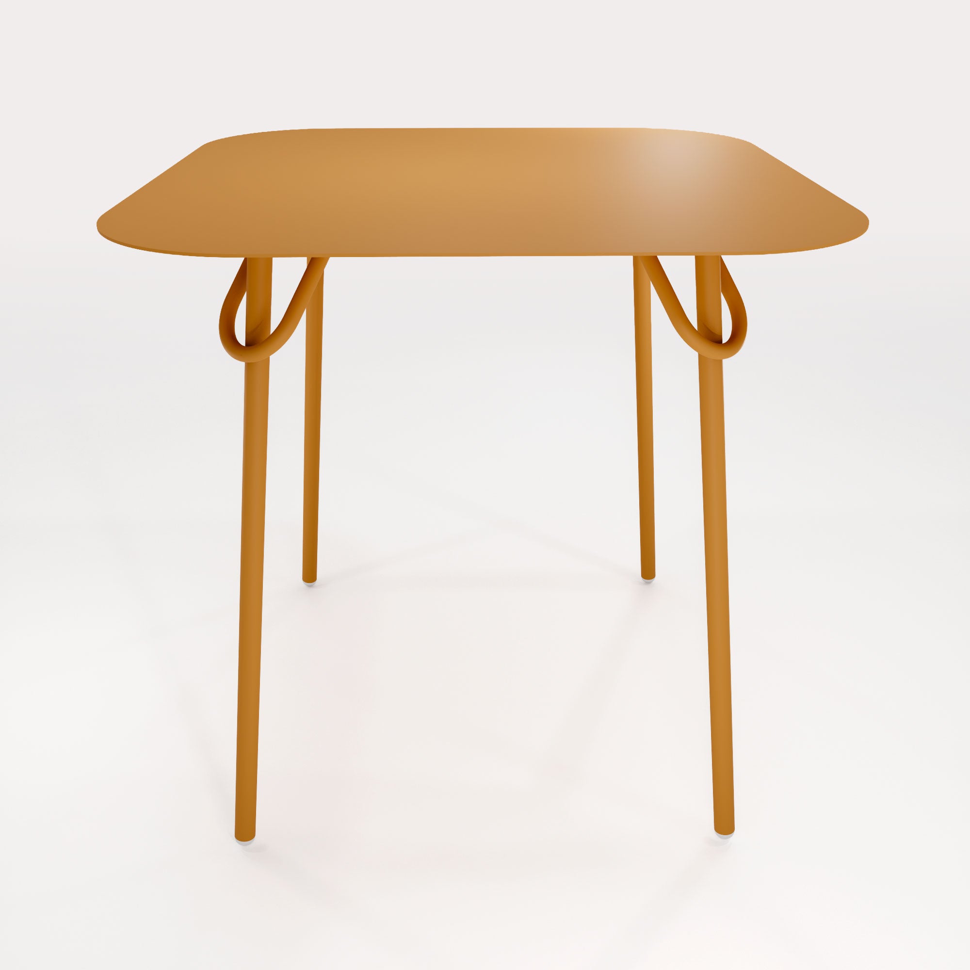 Table Duo Swim 75x75cm - H75cm - Lin Doré - bibelo