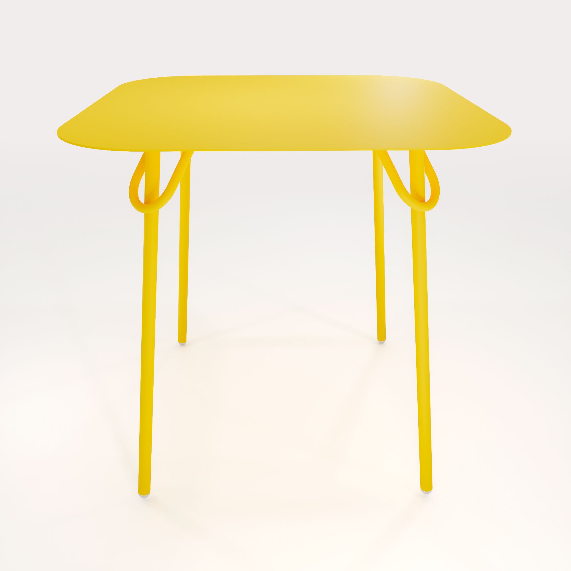 Table Duo Swim 75x75cm - H75cm - Jaune Cédrat - bibelo