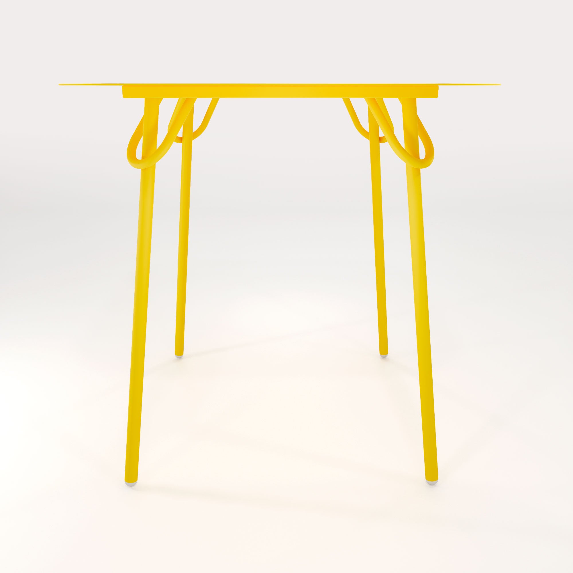 Table Duo Swim 75x75cm - H75cm - Jaune Cédrat - bibelo
