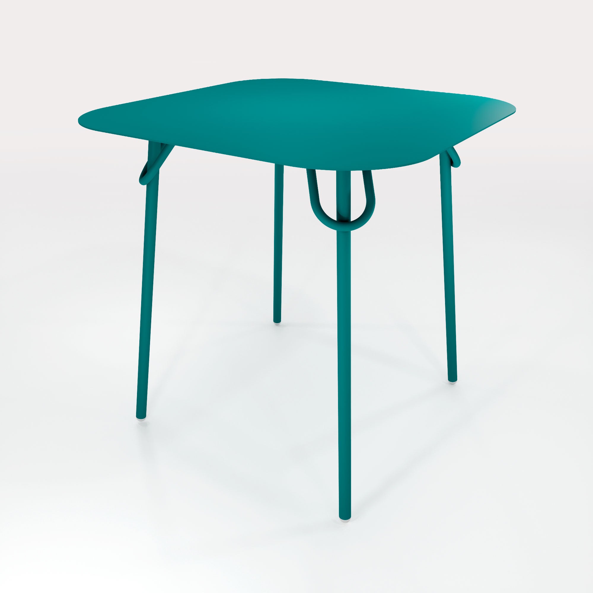 Table Duo Swim 75x75cm - H75cm - Bleu Horizon - bibelo