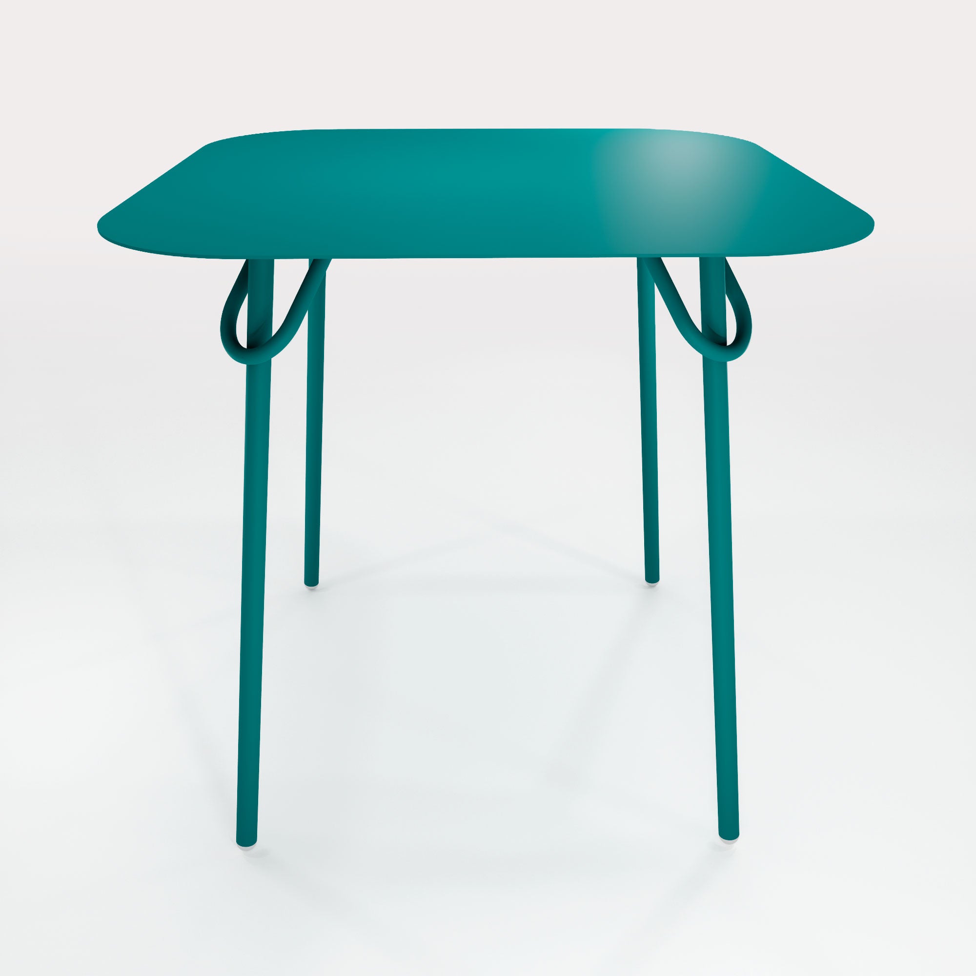 Table Duo Swim 75x75cm - H75cm - Bleu Horizon - bibelo