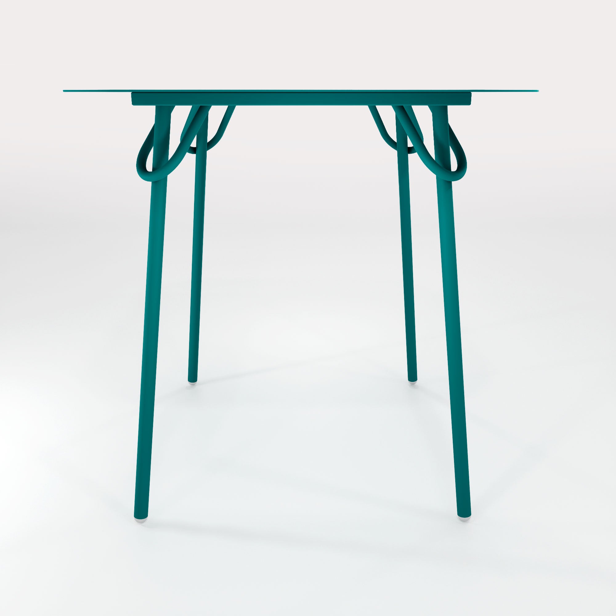 Table Duo Swim 75x75cm - H75cm - Bleu Horizon - bibelo