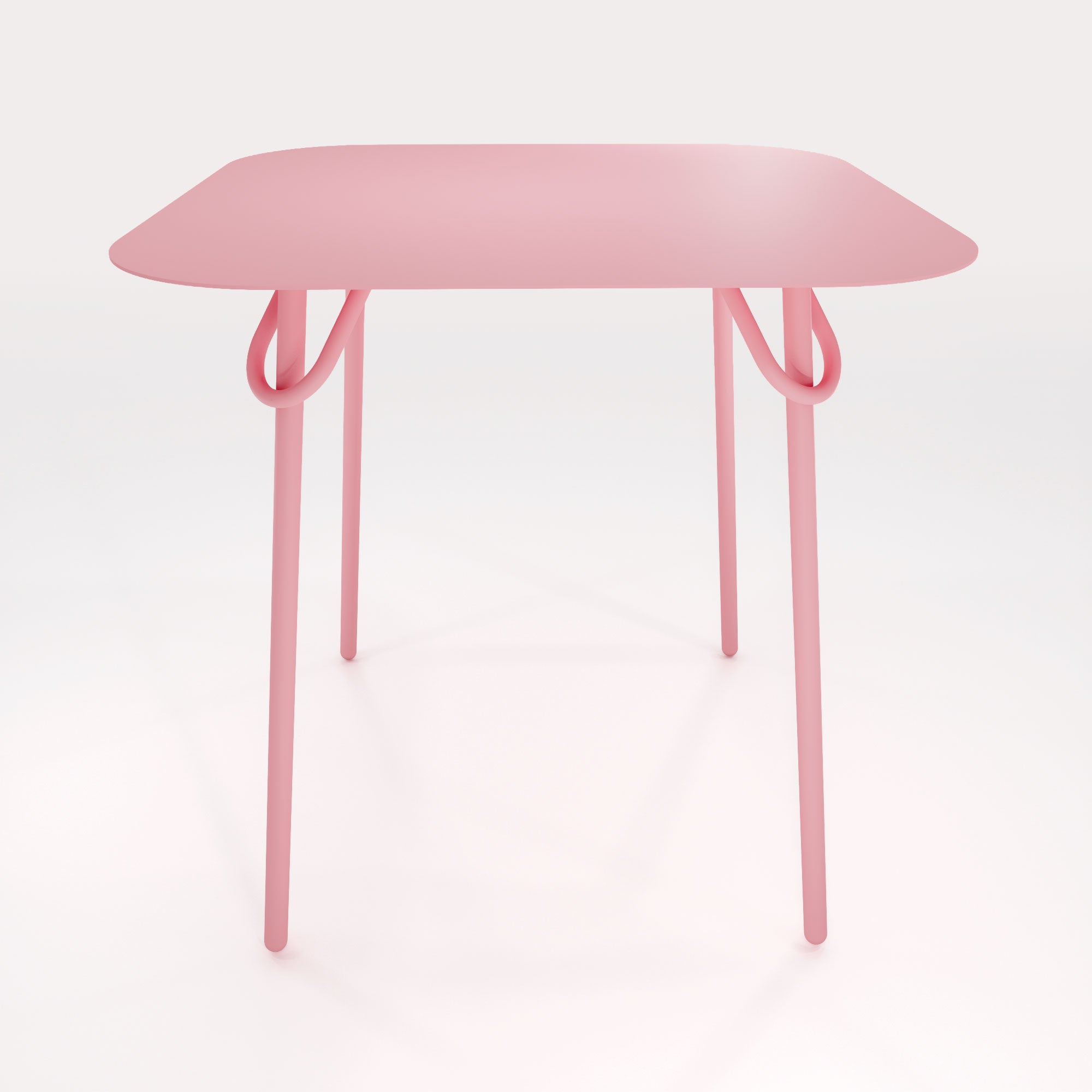 Table Duo Swim 75x75cm - H75cm - Rose Météores - bibelo