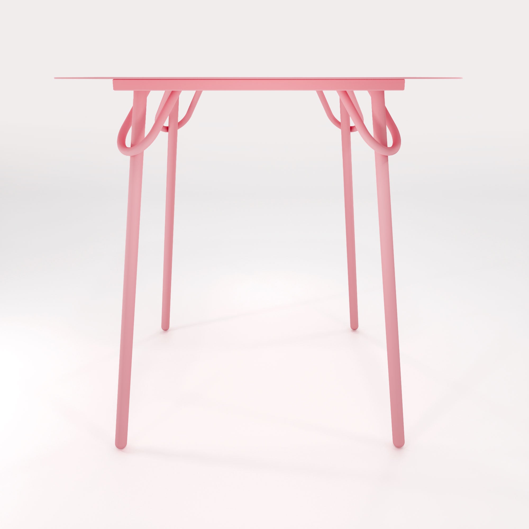 Table Duo Swim 75x75cm - H75cm - Rose Météores - bibelo
