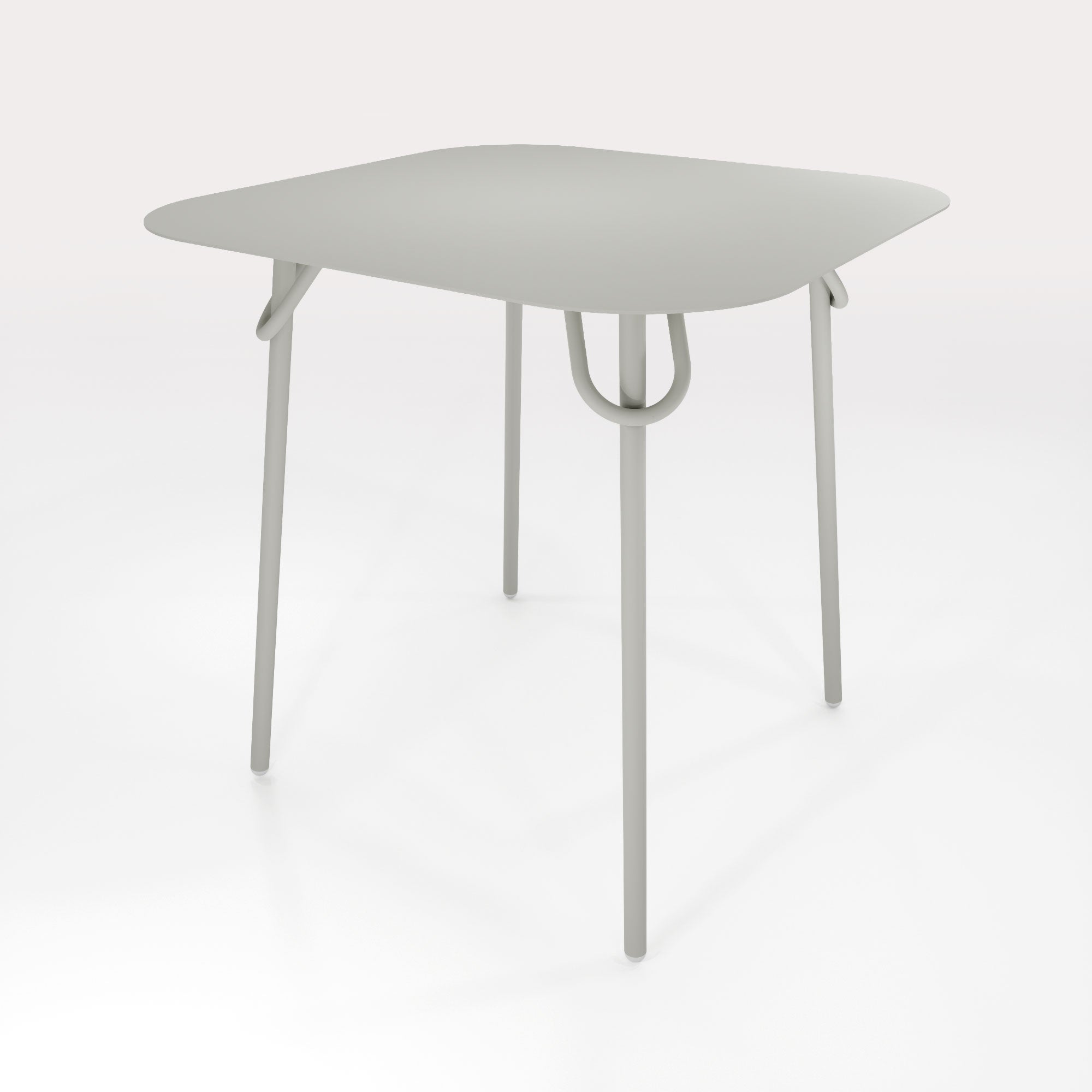 Table Duo Swim 75x75cm - H75cm - Gris Galet - bibelo