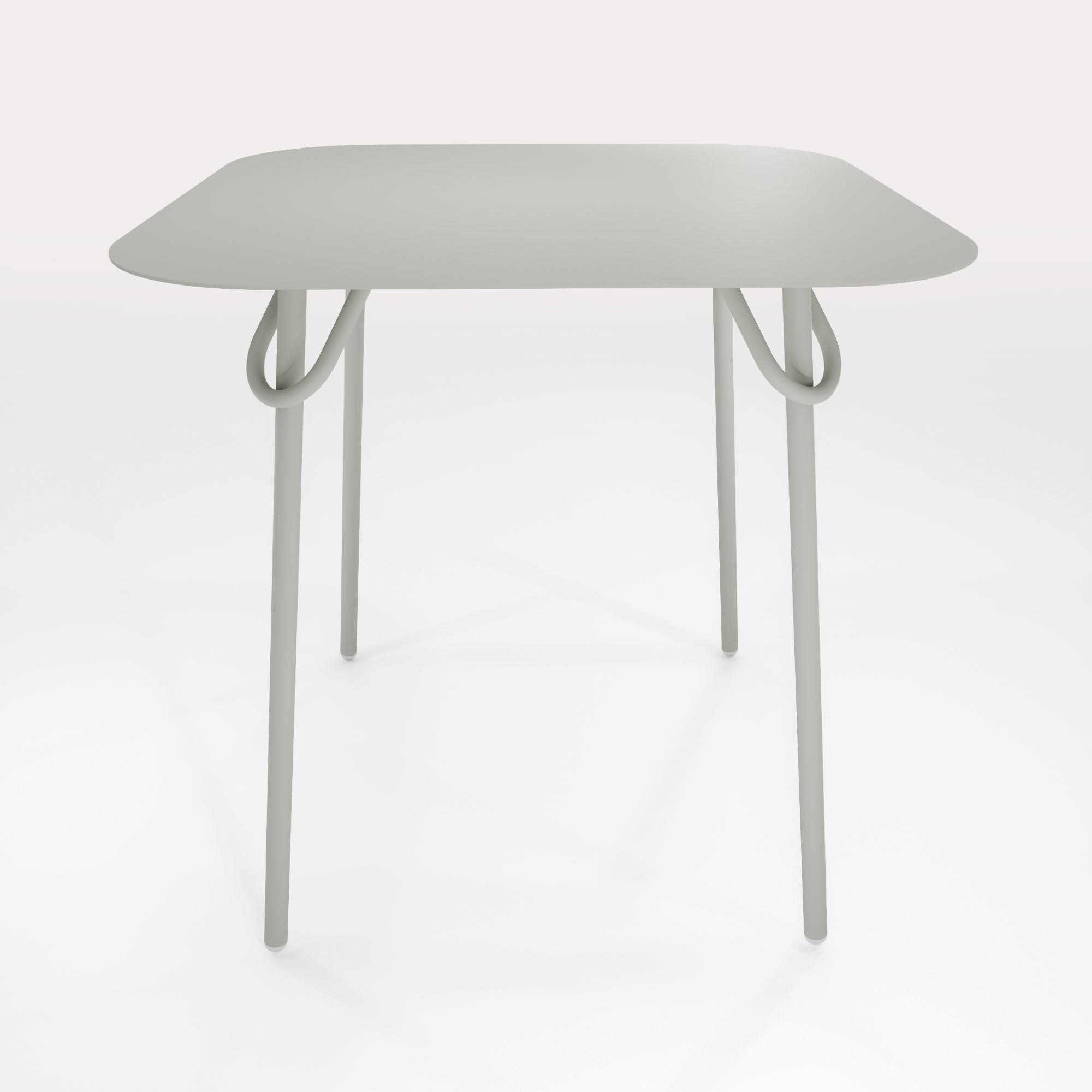 Table Duo Swim 75x75cm - H75cm - Gris Galet - bibelo