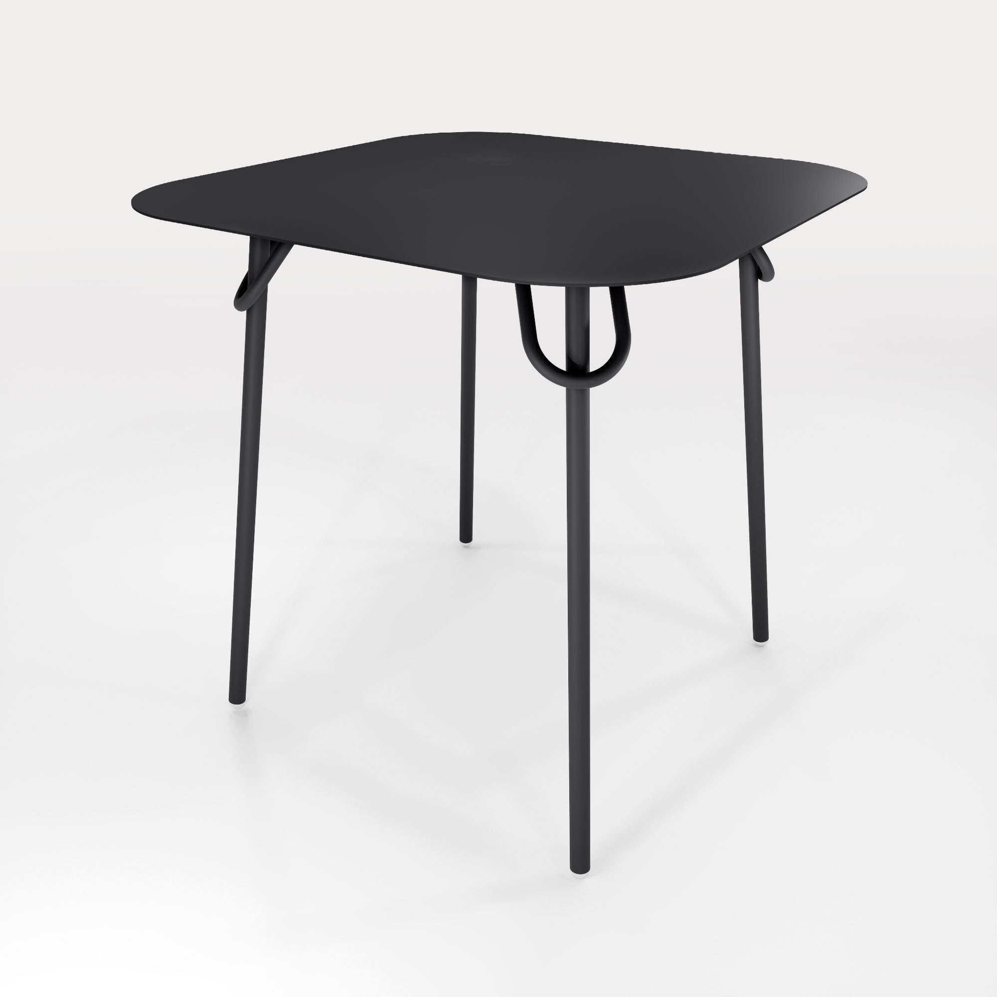 Table Duo Swim 75x75cm - H75cm - Noir Iconique - bibelo