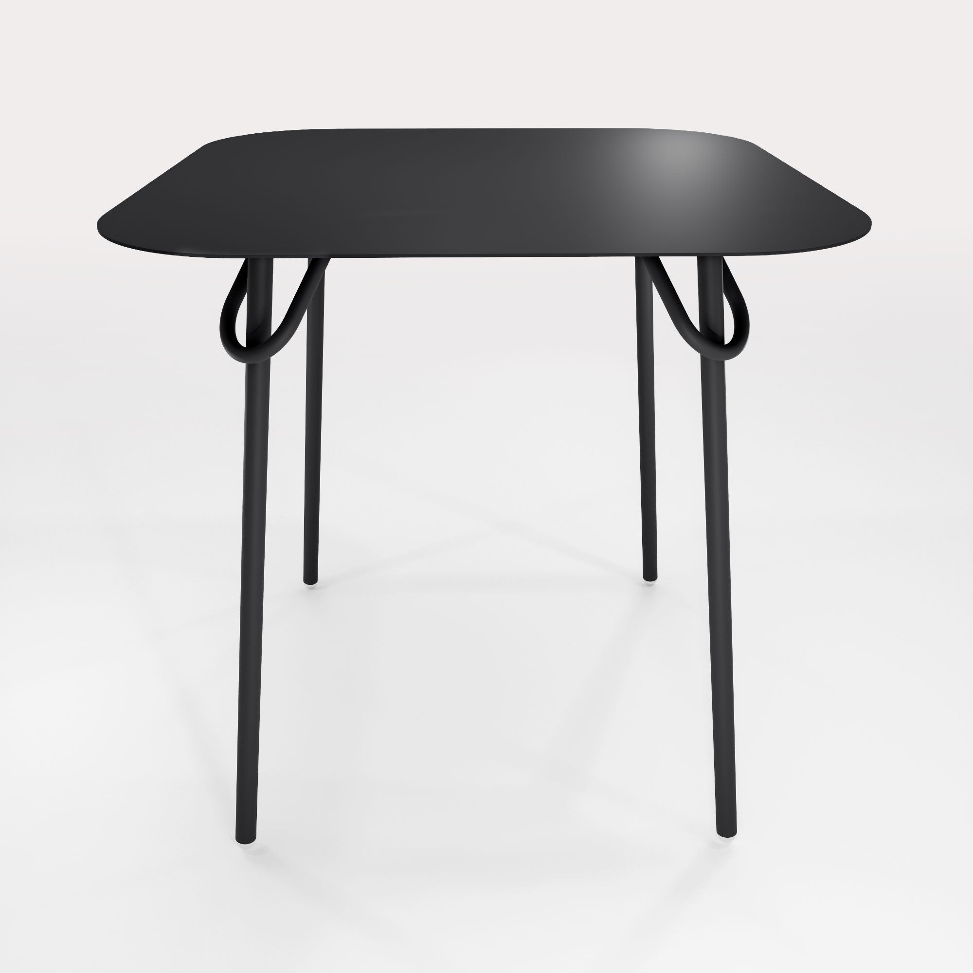 Table Duo Swim 75x75cm - H75cm - Noir Iconique - bibelo