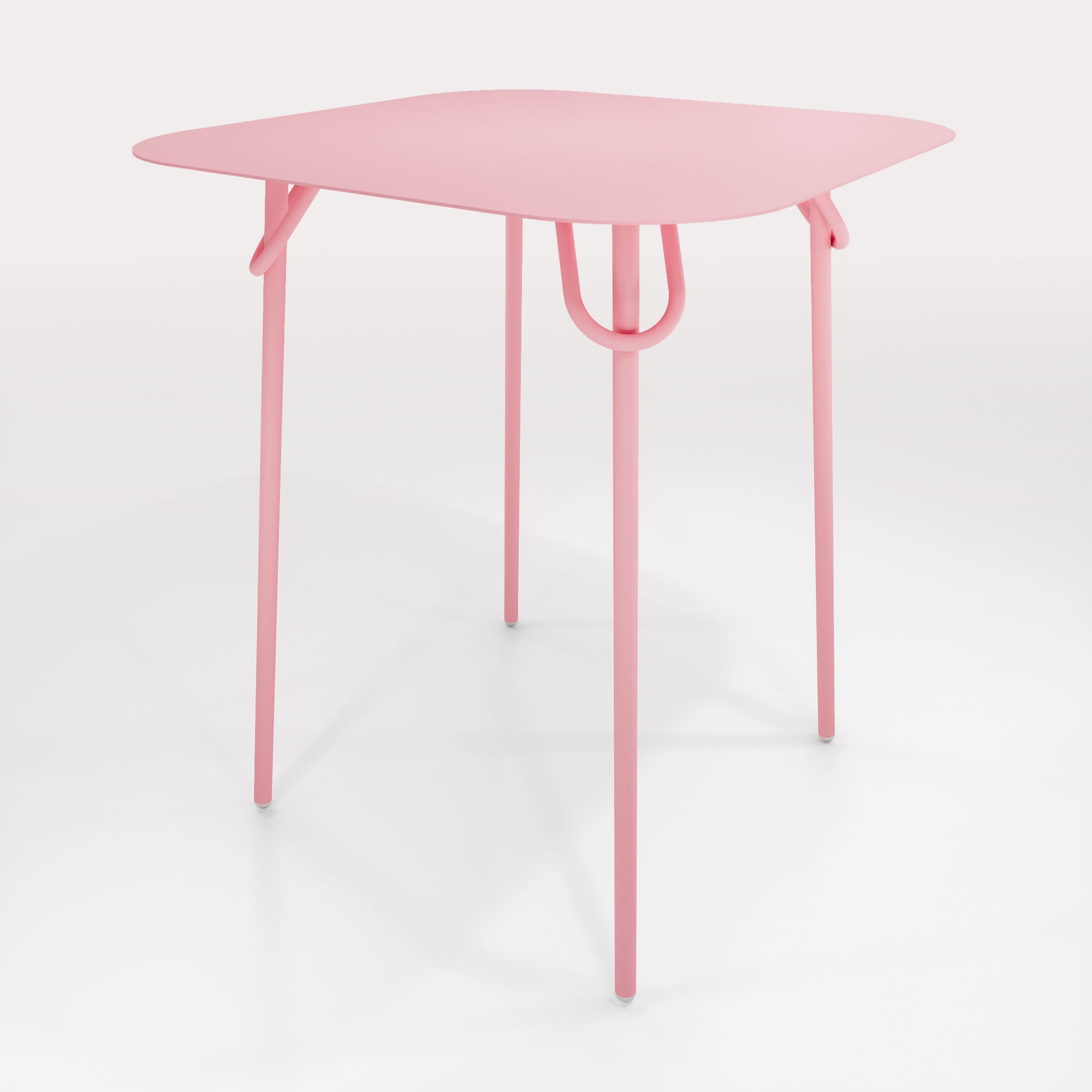 Table Duo Swim 75x75cm - H90cm - Rose Météores - bibelo