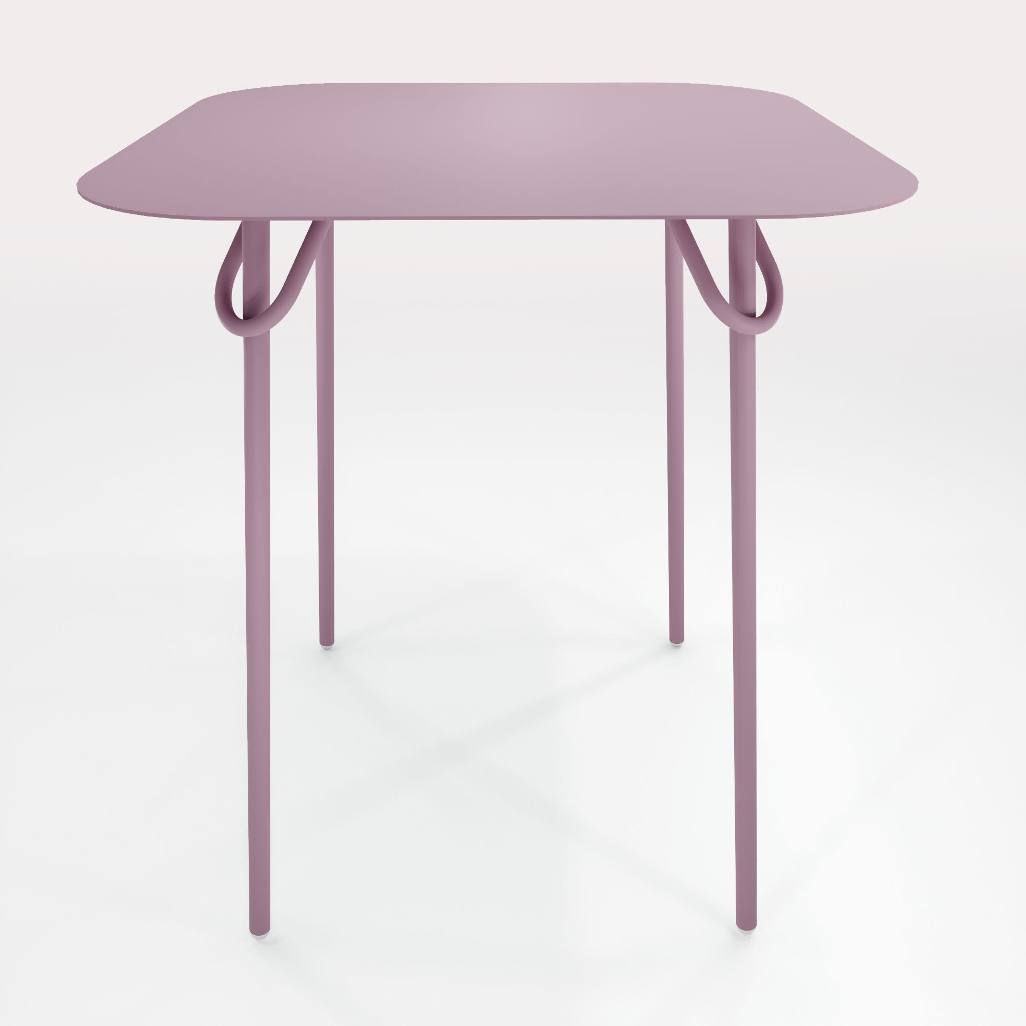 Table Duo Swim 75x75cm - H90cm - Brume Lavande - bibelo