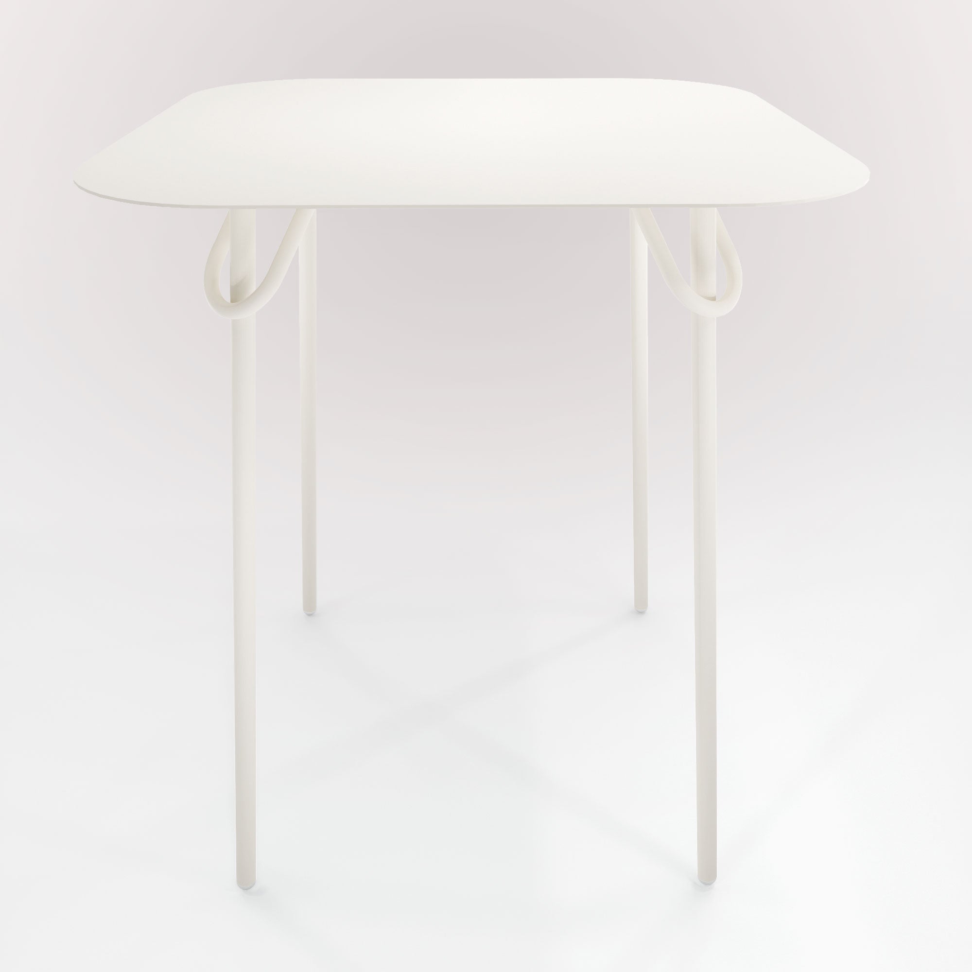 Table Duo Swim 75x75cm - H90cm - Neige Matin - bibelo