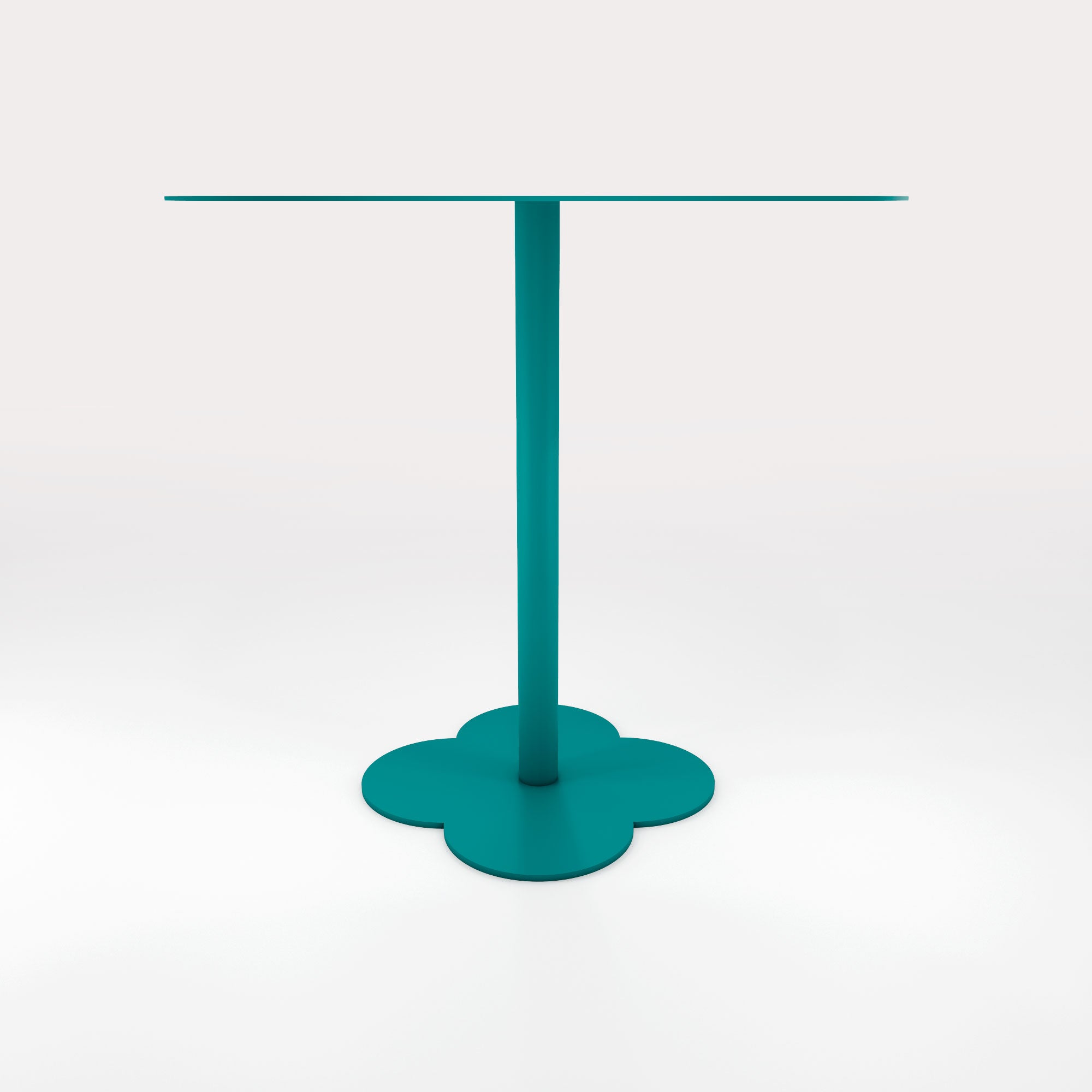Table Duo Lilypad 72.5x72.5cm - H72cm - Bleu Horizon - bibelo