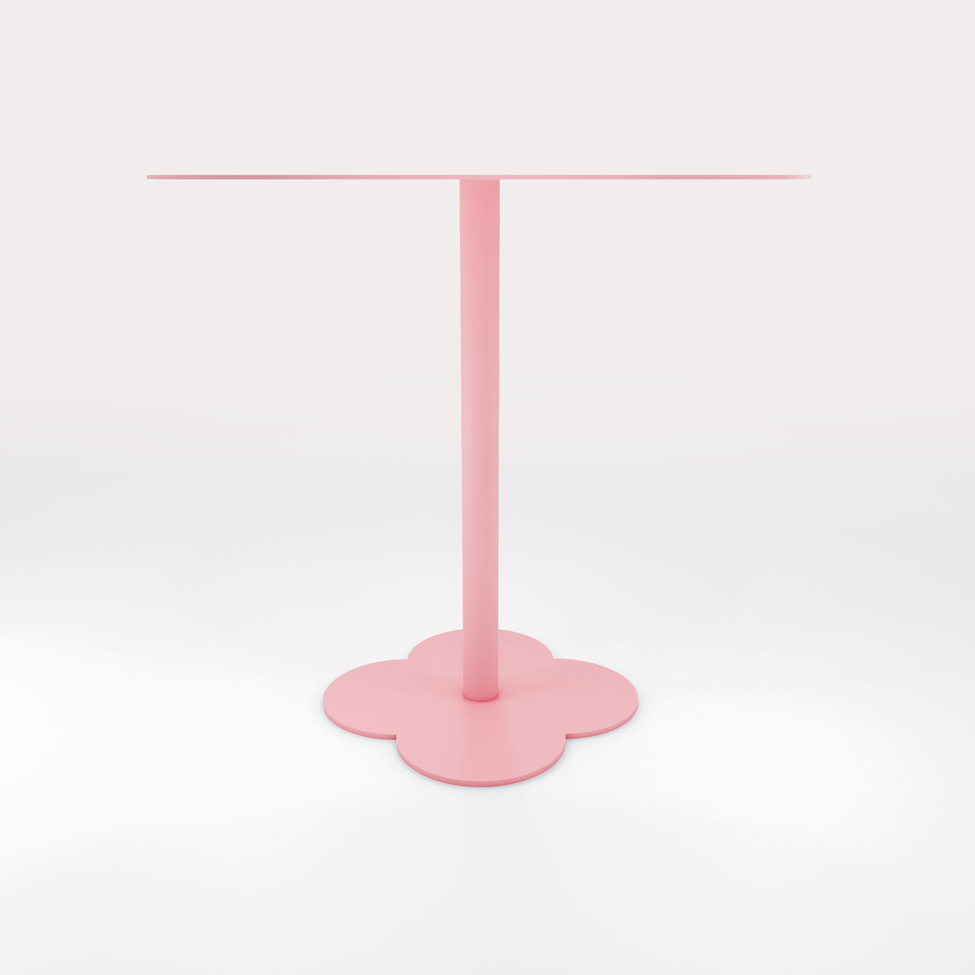 Table Duo Lilypad 72.5x72.5cm - H72cm - Rose Météores - bibelo