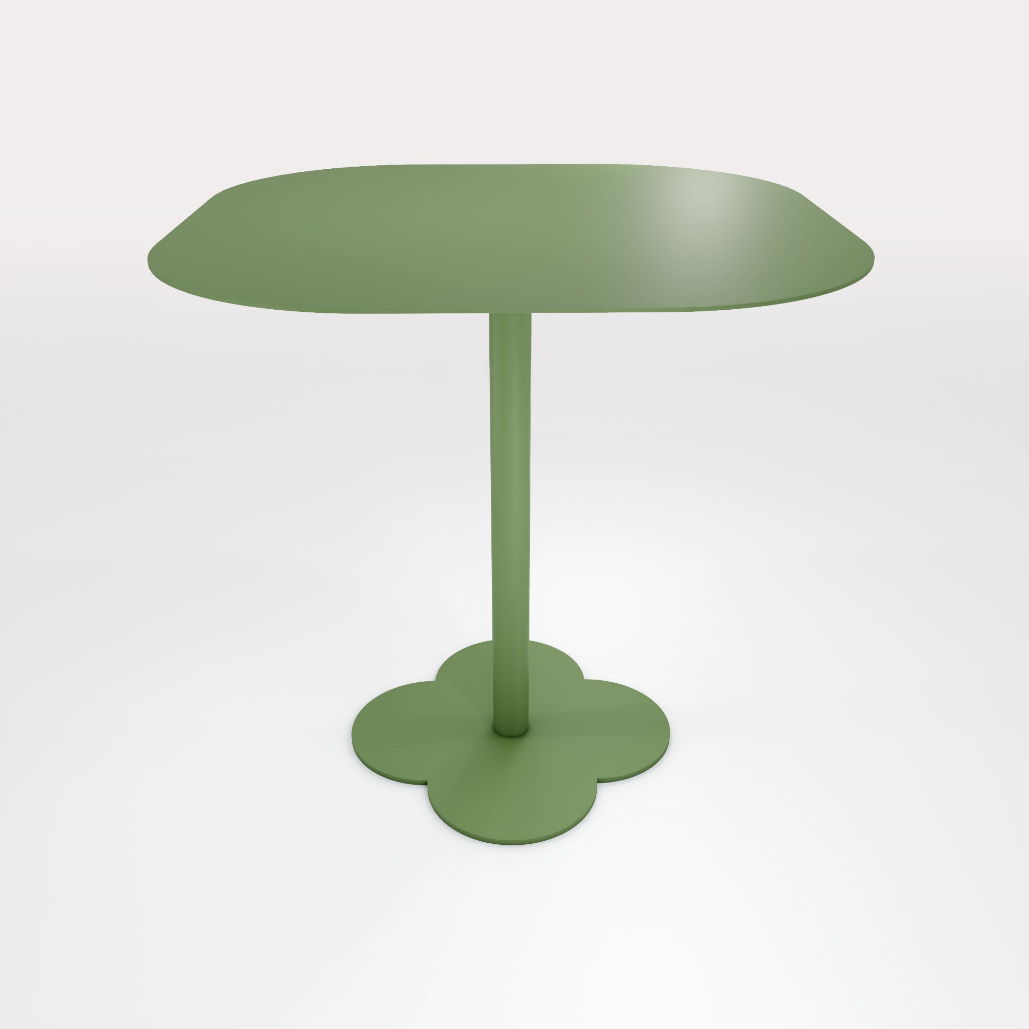 Table Duo Lilypad 72.5x72.5cm - H72cm - Vert Lichen - bibelo