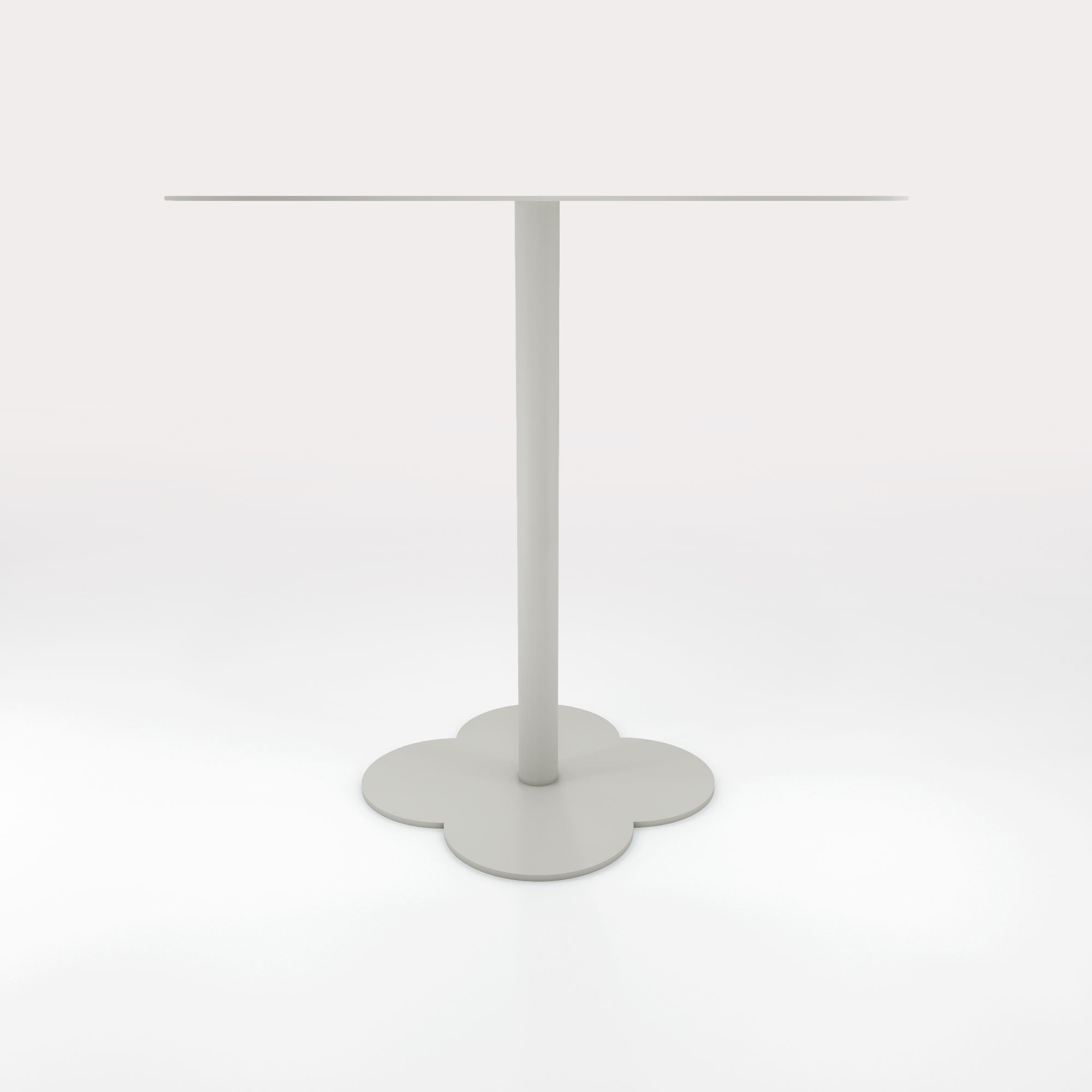 Table Duo Lilypad 72.5x72.5cm - H72cm - Gris Galet - bibelo