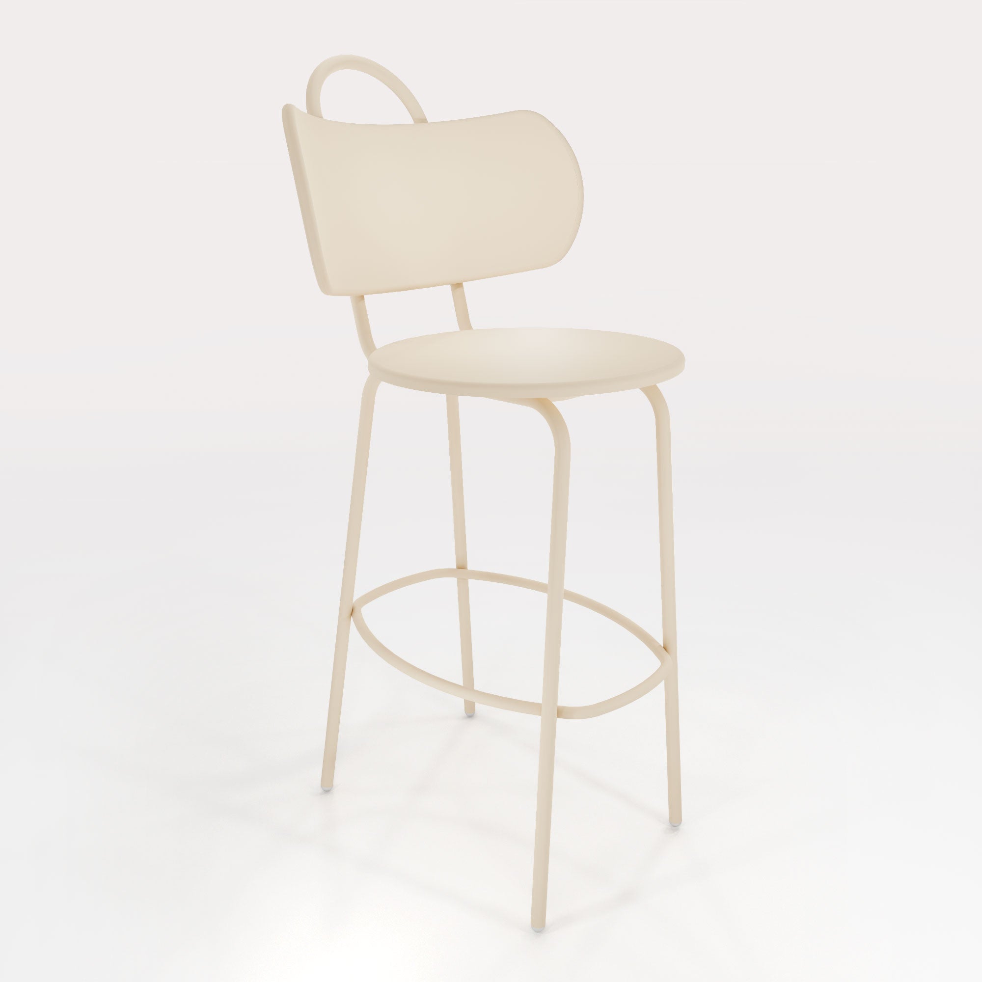 Tabouret Haut Swim H63cm - Sable Doré - bibelo