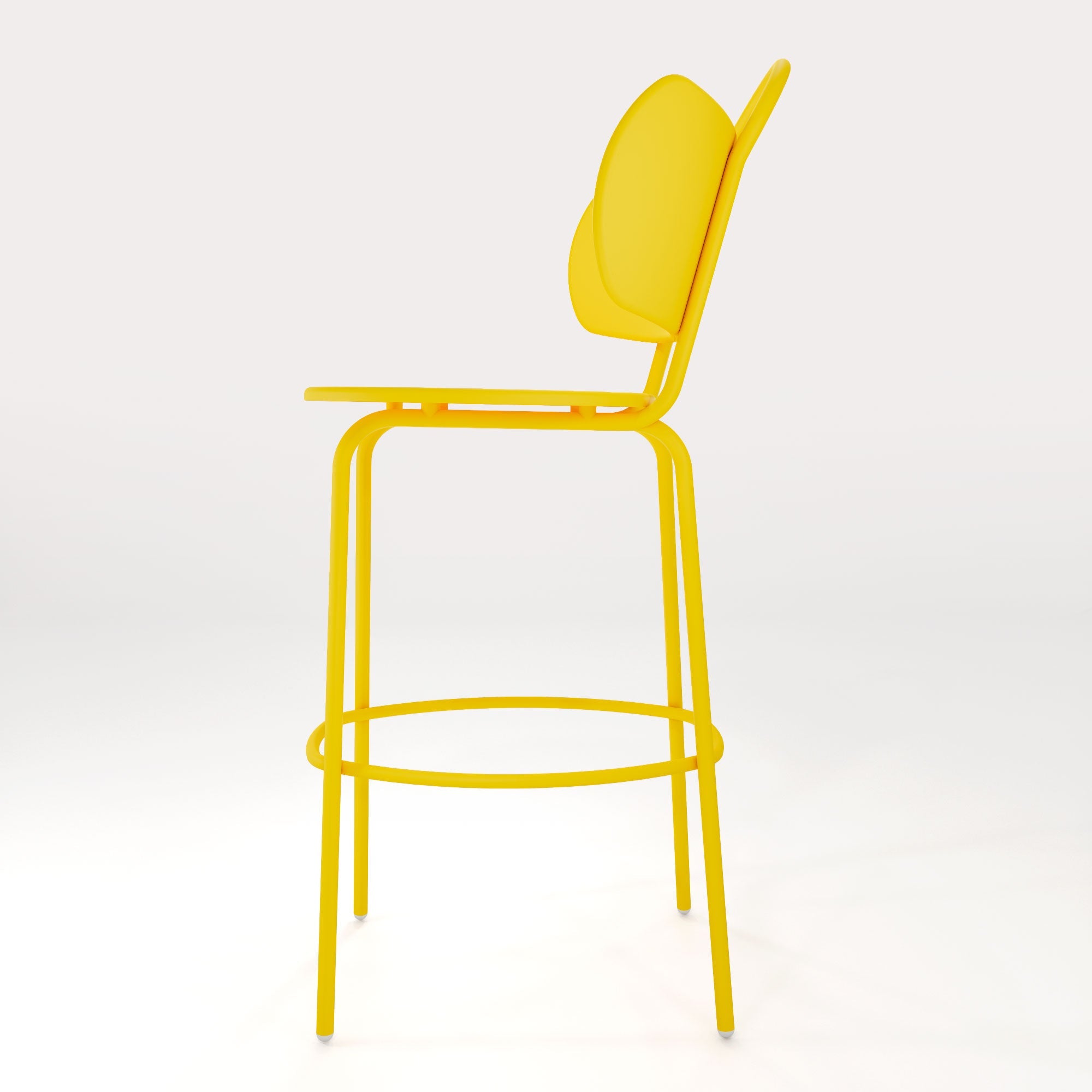 Tabouret Haut Swim H63cm - Jaune Cédrat - bibelo