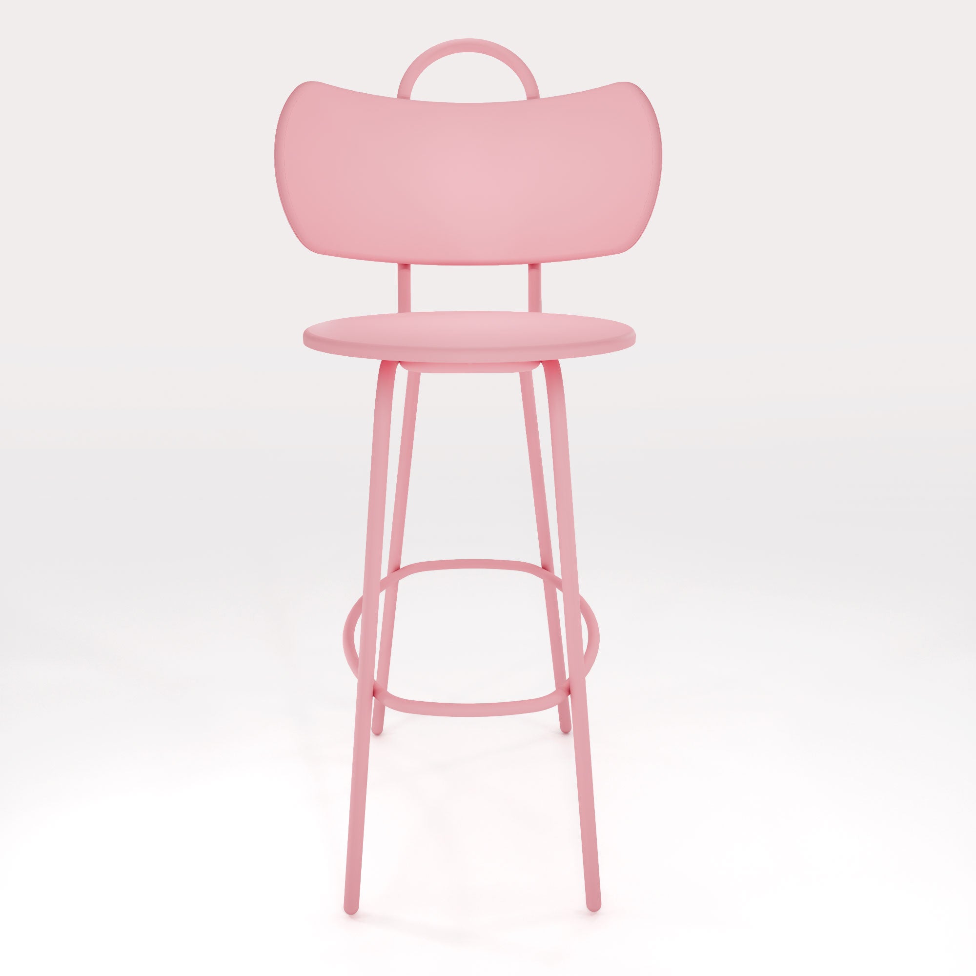 Tabouret Haut Swim H63cm - Rose Météores - bibelo