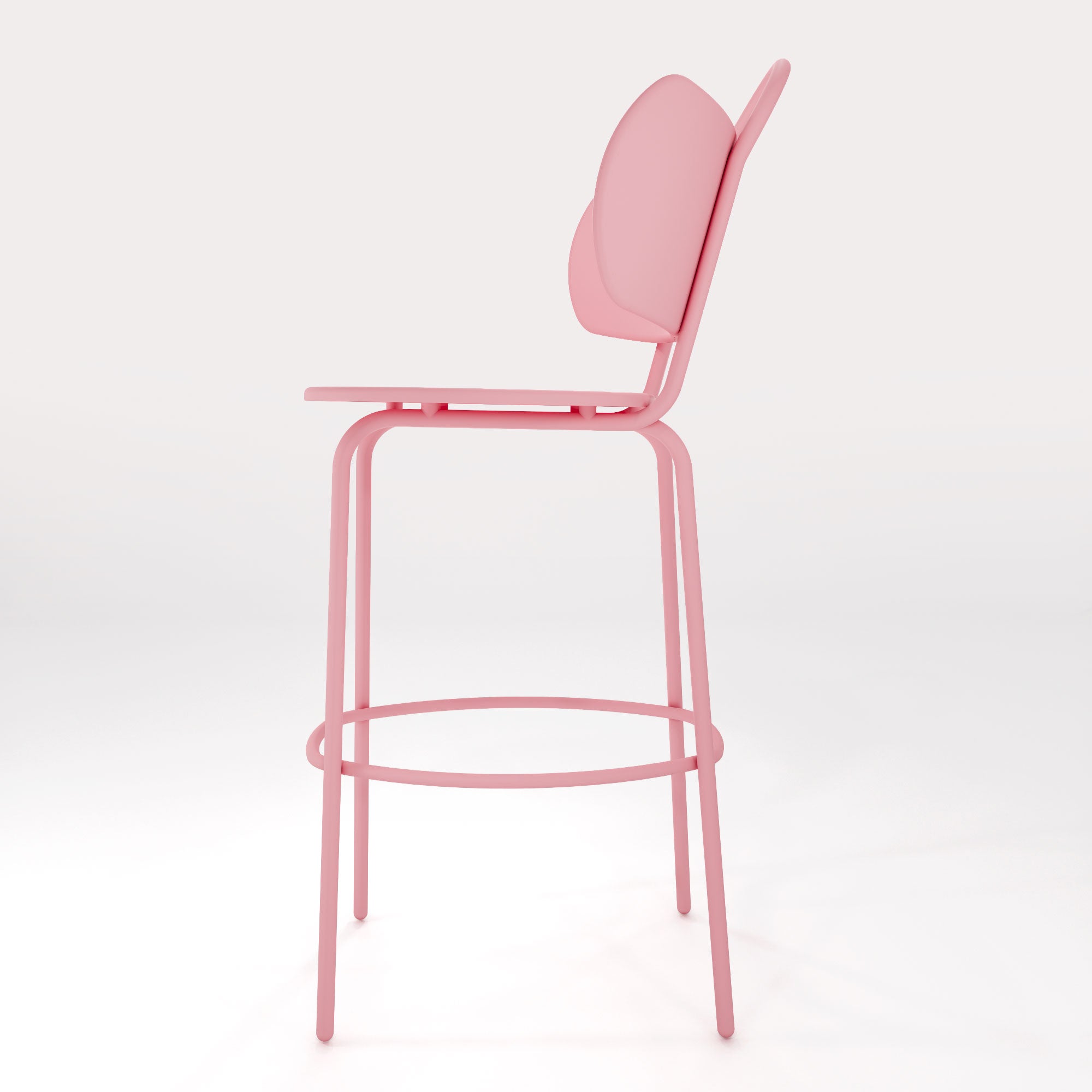 Tabouret Haut Swim H63cm - Rose Météores - bibelo