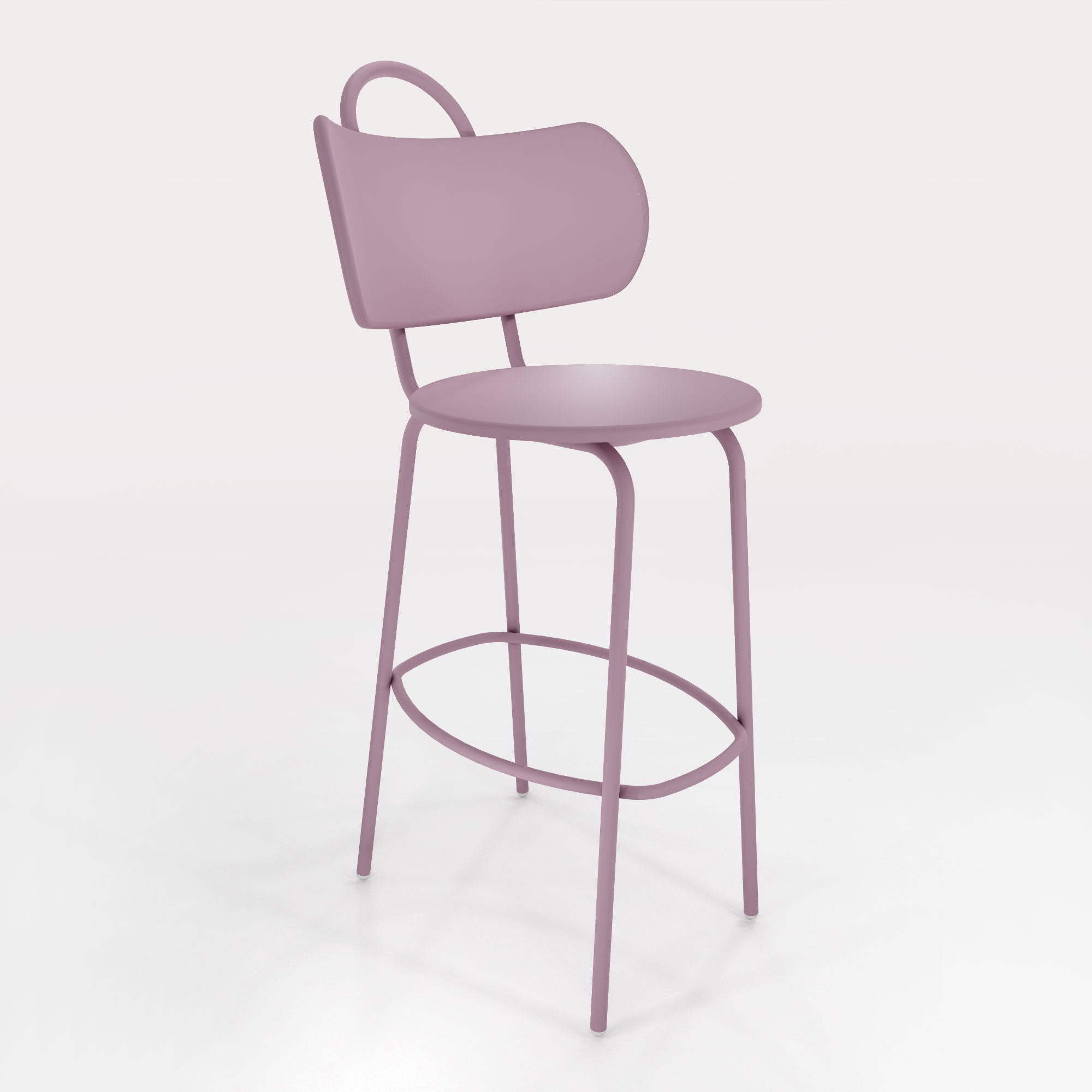 Tabouret Haut Swim H63cm - Brume Lavande - bibelo