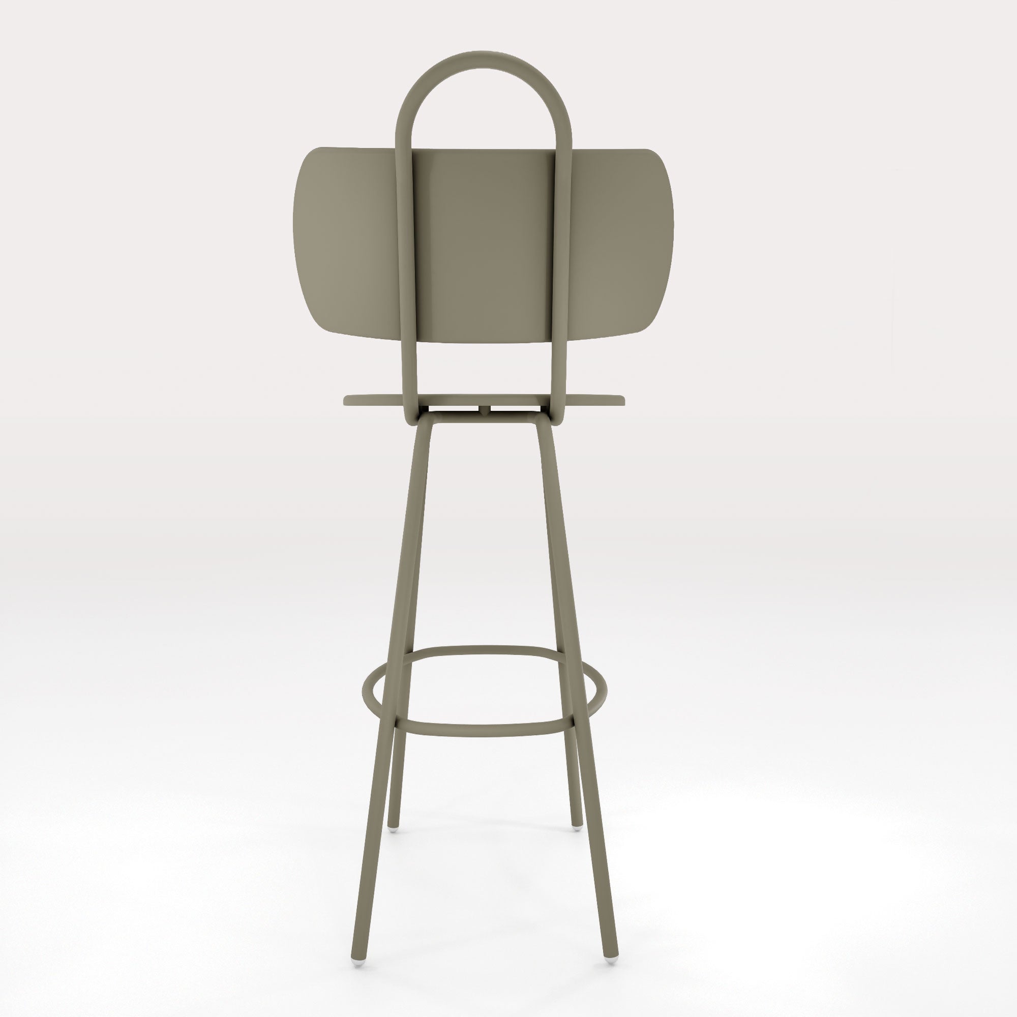 Tabouret Haut Swim H63cm - Kaki Cendre - bibelo
