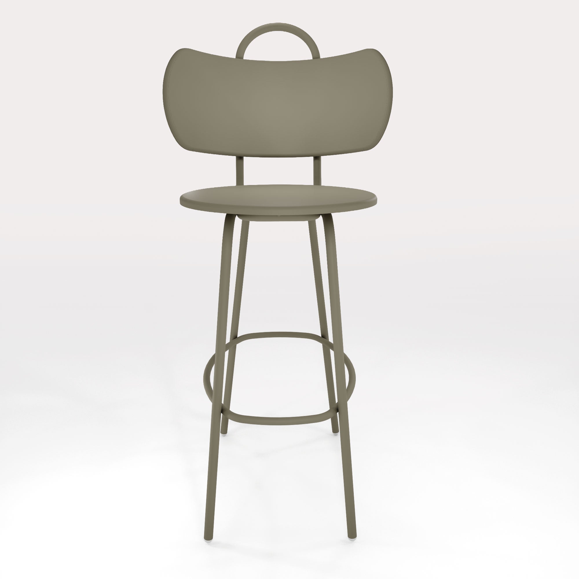 Tabouret Haut Swim H63cm - Kaki Cendre - bibelo