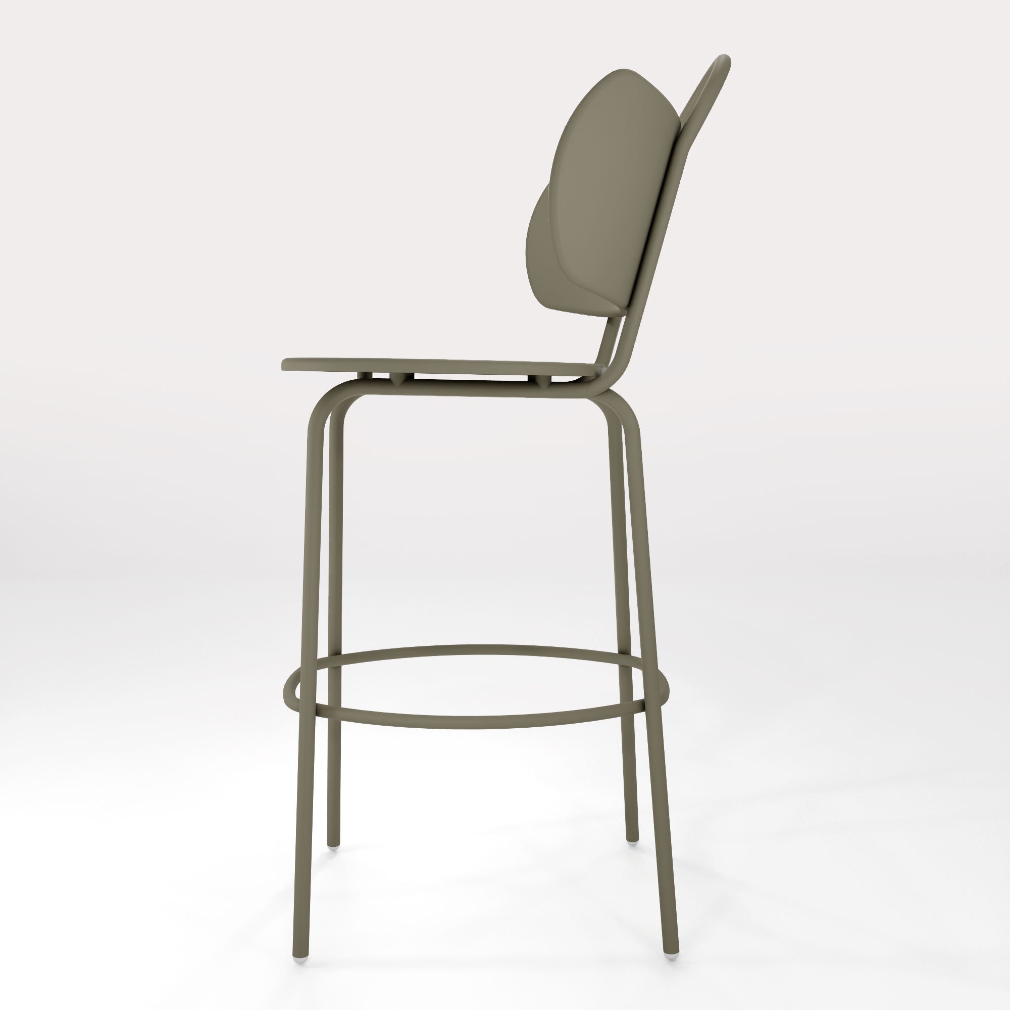 Tabouret Haut Swim H63cm - Kaki Cendre - bibelo