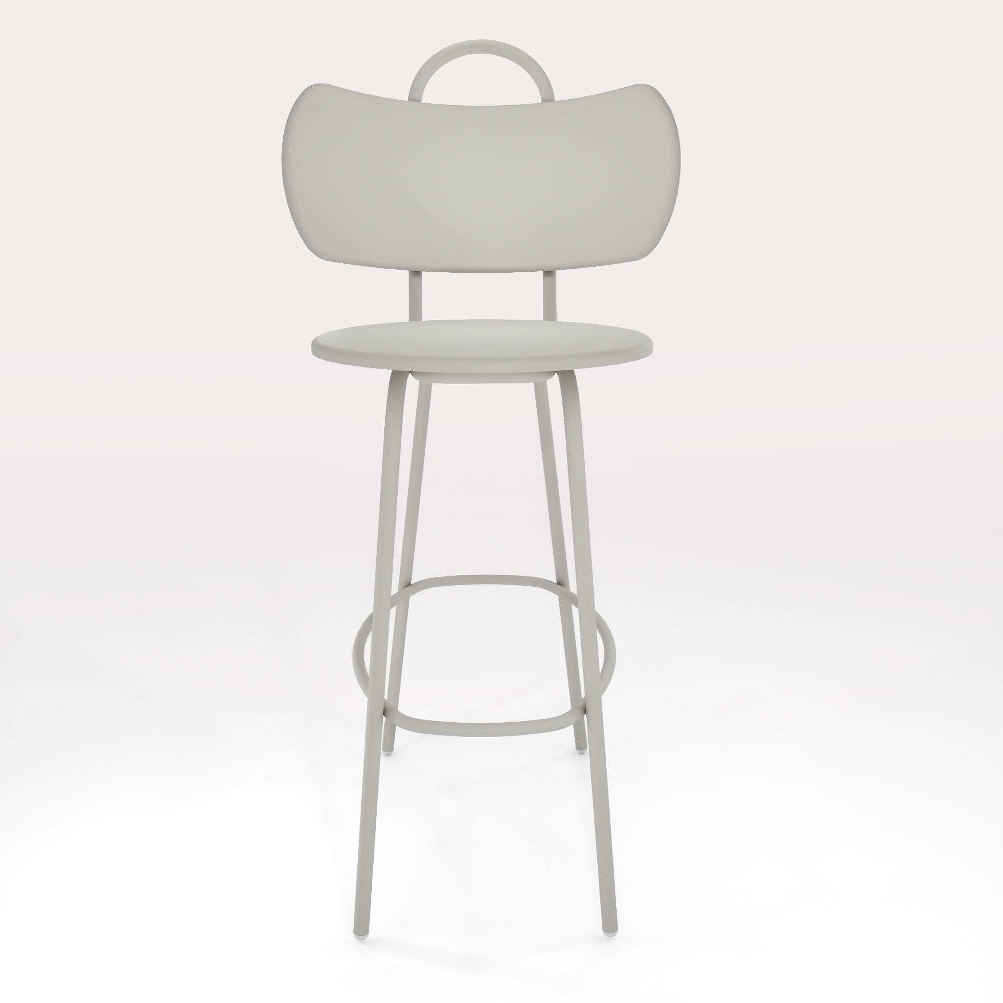 Tabouret Haut Swim H63cm - Gris Galet - bibelo