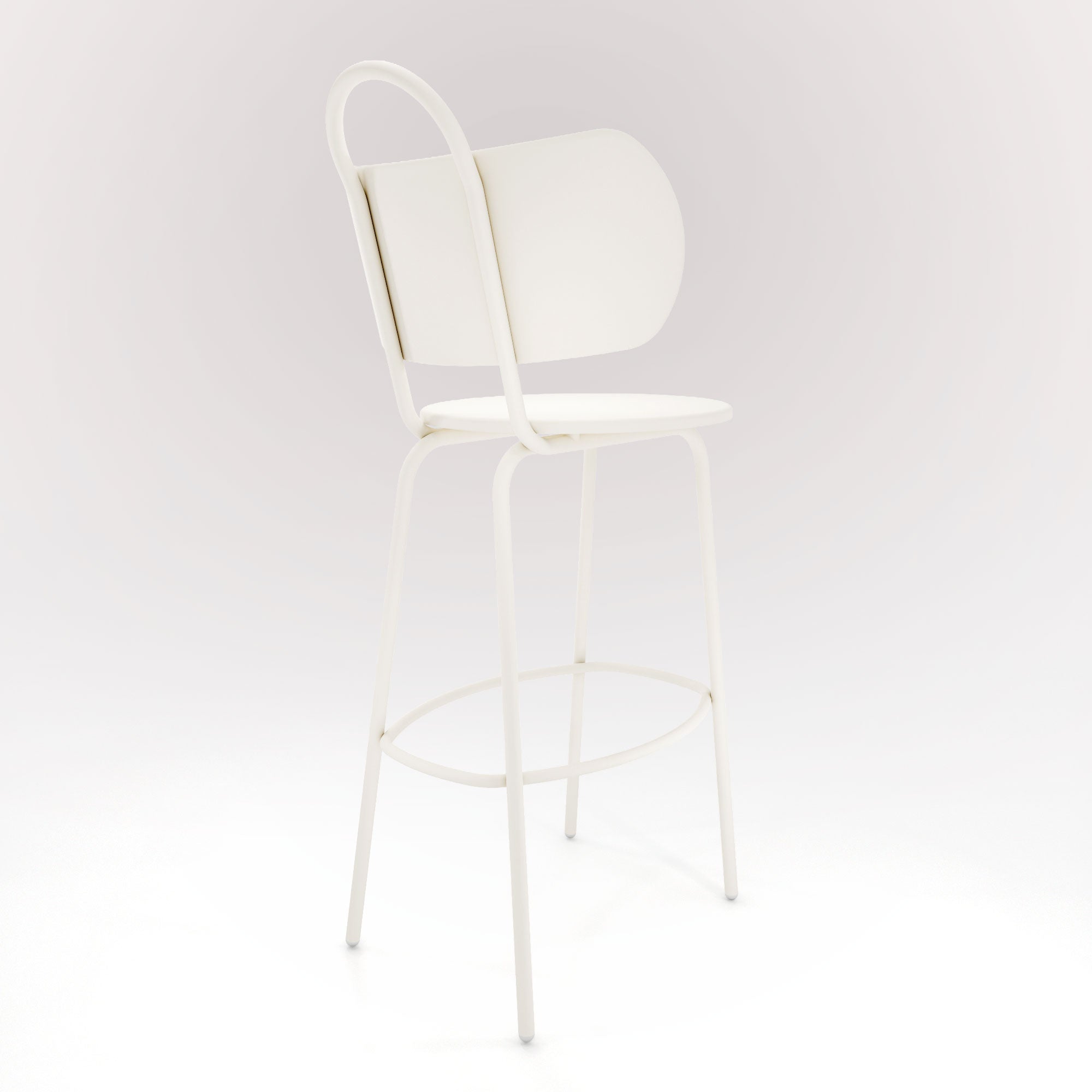 Tabouret Haut Swim H63cm - Neige Matin - bibelo