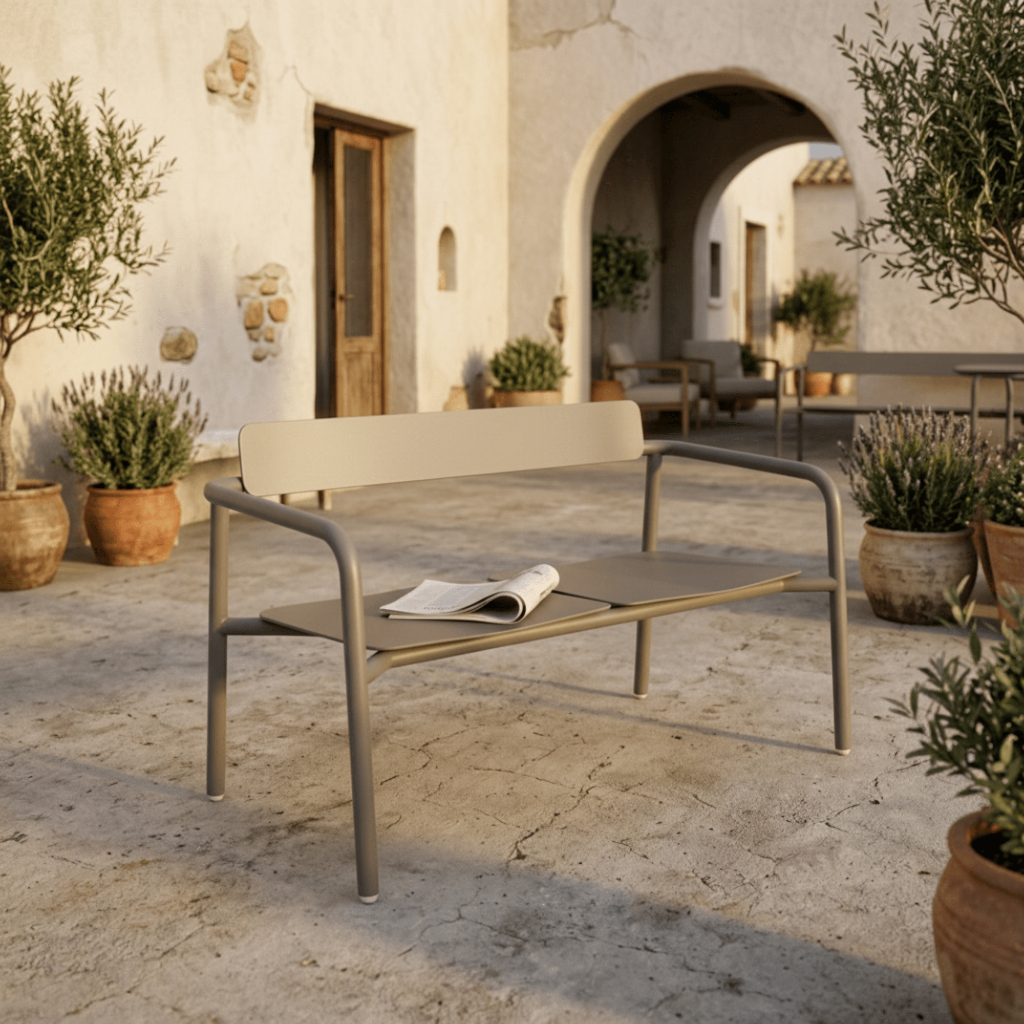 Banc Breeze - Gris Galet - bibelo