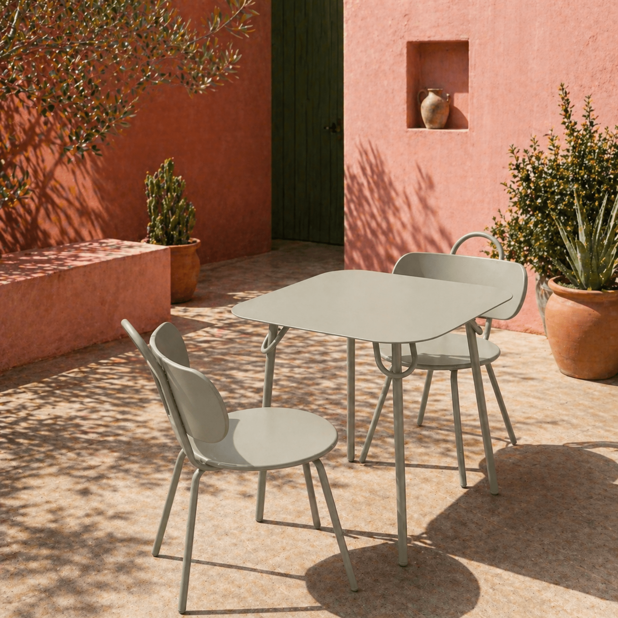 Table Swim 200x100cm - H75cm - Kaki Cendre - bibelo